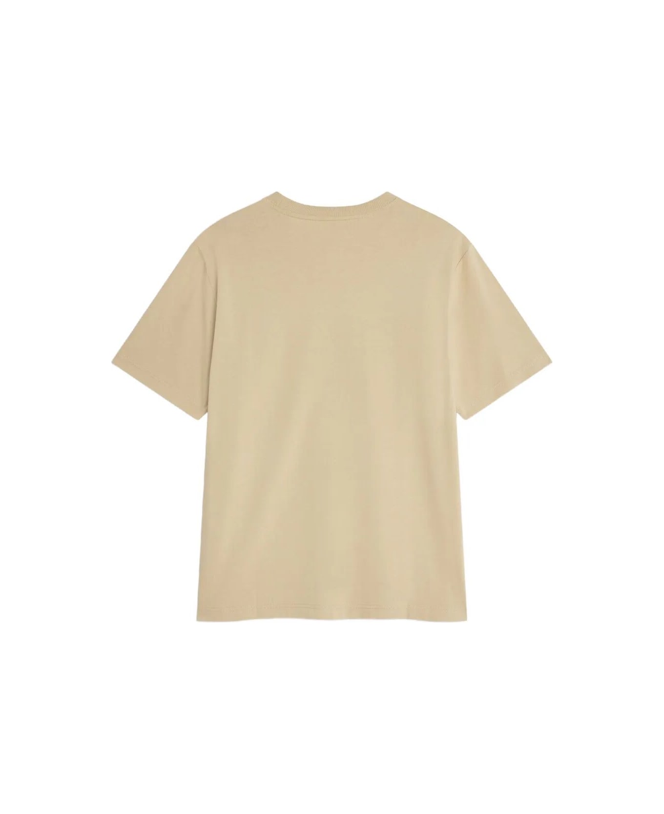 Maison Kitsuné Dressed Fox Comfort Tee Shirt - Tan Beige