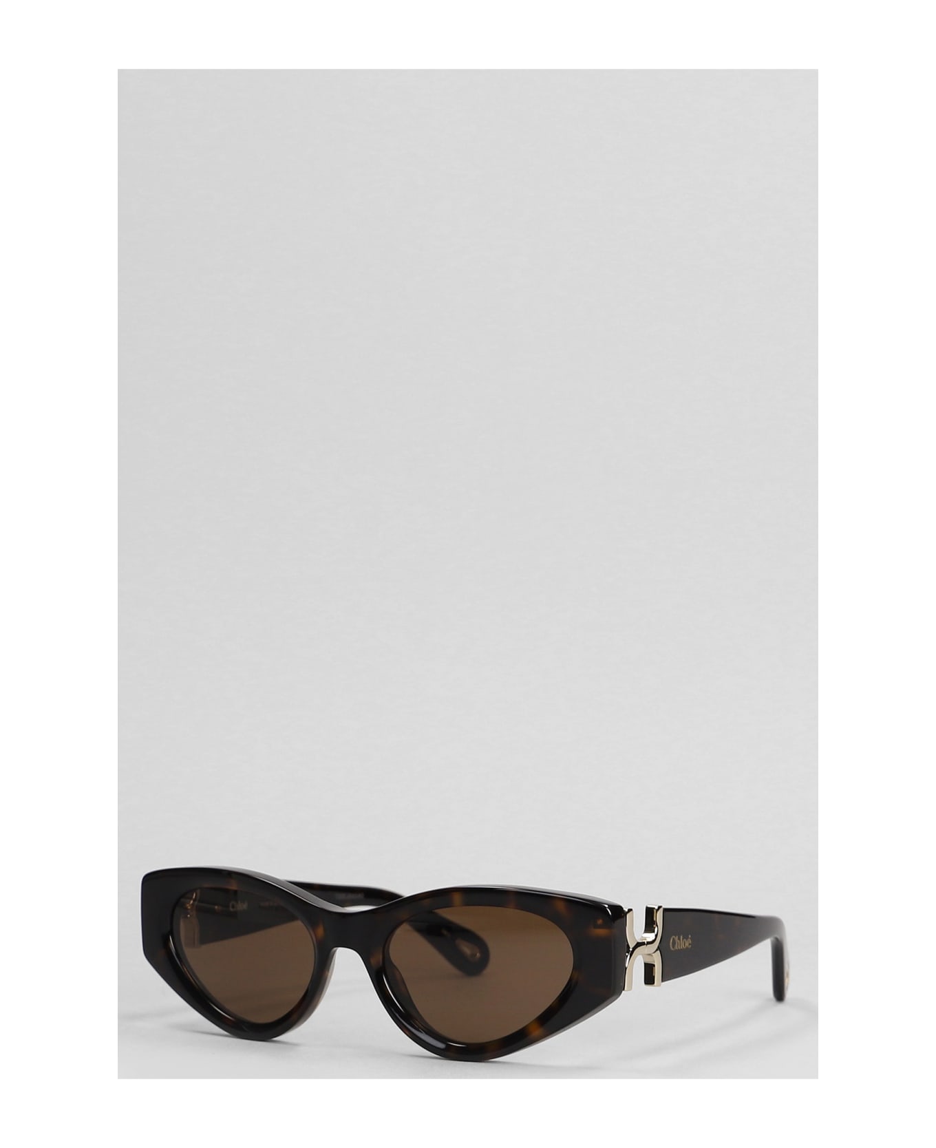 サングラス CHLOE Brown Acetate Sunglasses Chloé Sunglasses In Brown Acetate | italist