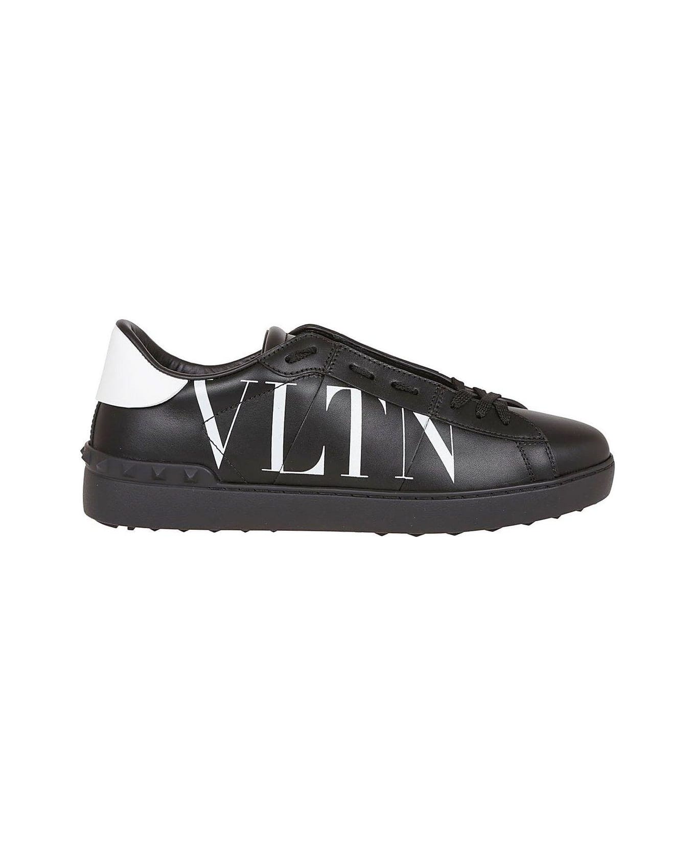 Valentino Garavani Vltn Open Lace-up Sneakers - Black