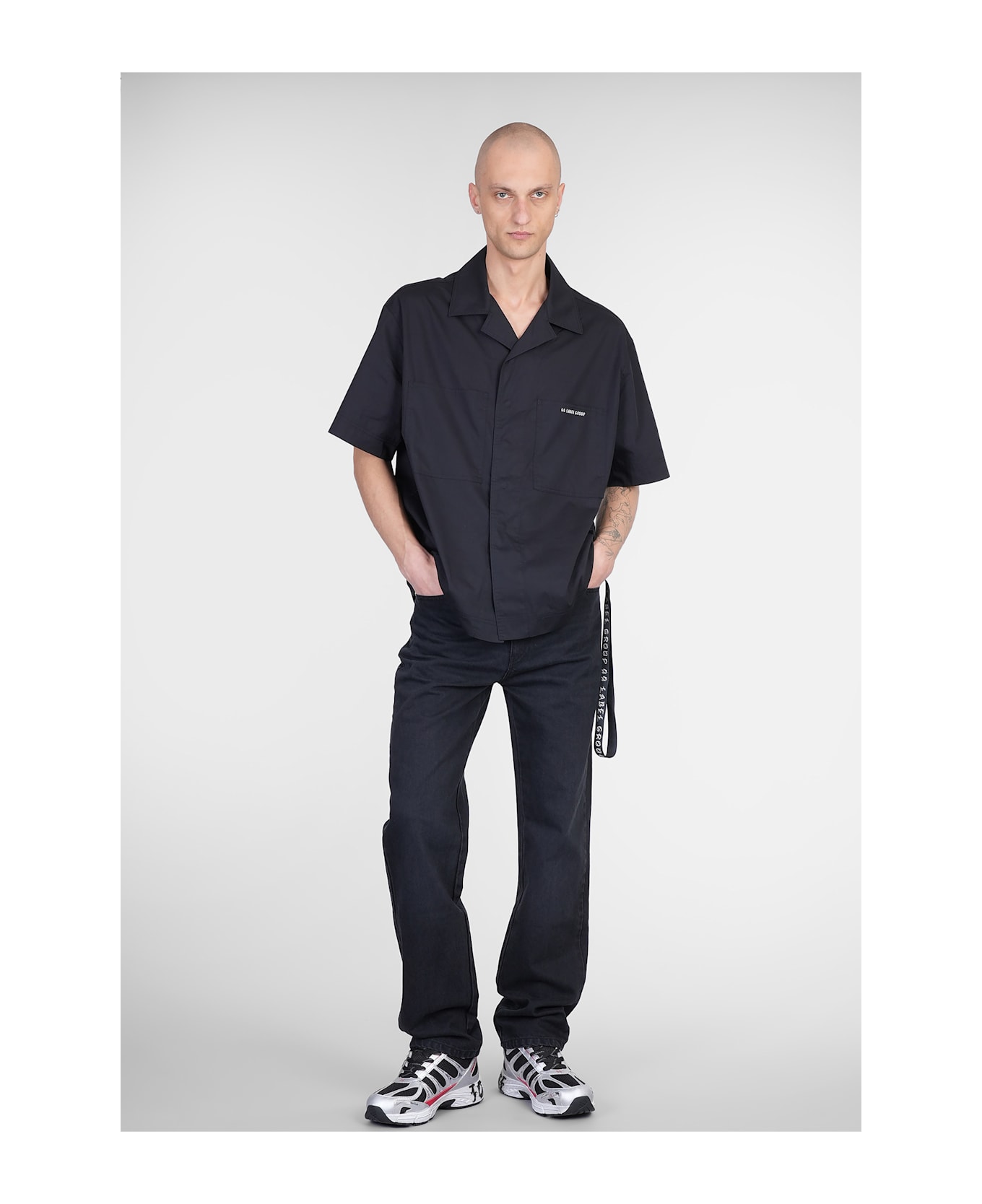 44 Label Group Francisco Jeans In Black Cotton - black
