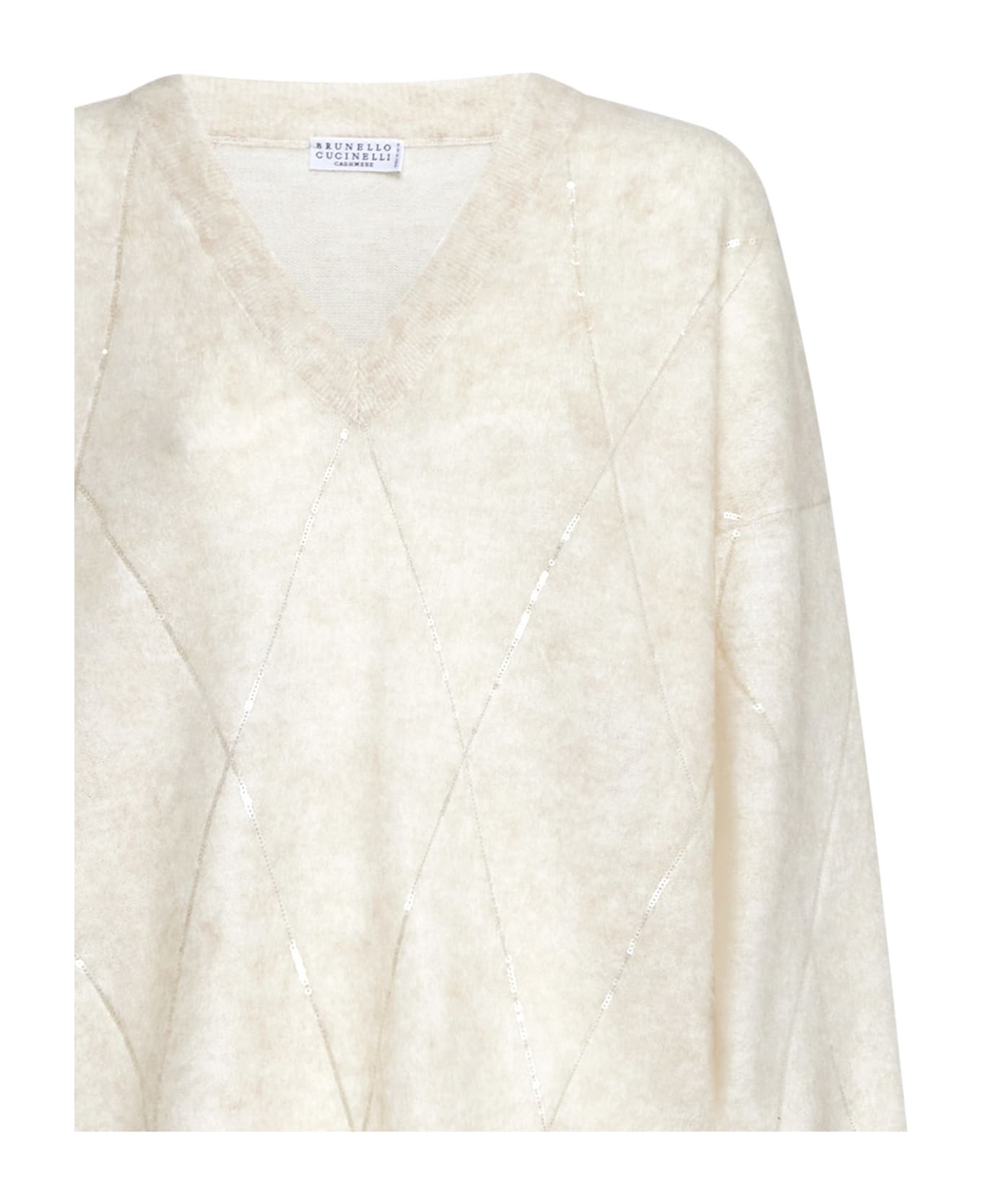 Brunello Cucinelli Sweater - Seashell+panama ニットウェア