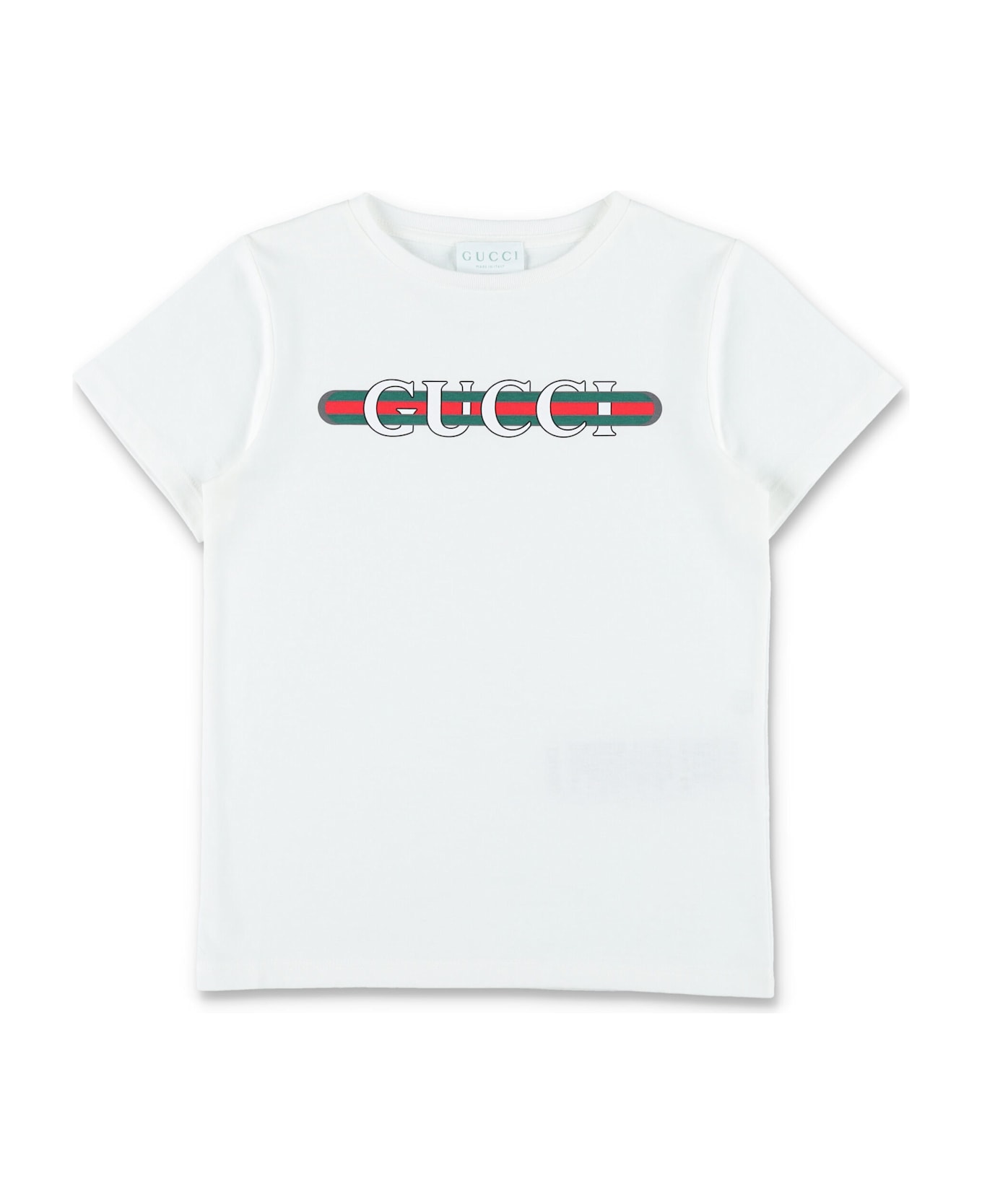 Gucci Kid's Printed Logo Cotton T-shirt - NEW WHITE
