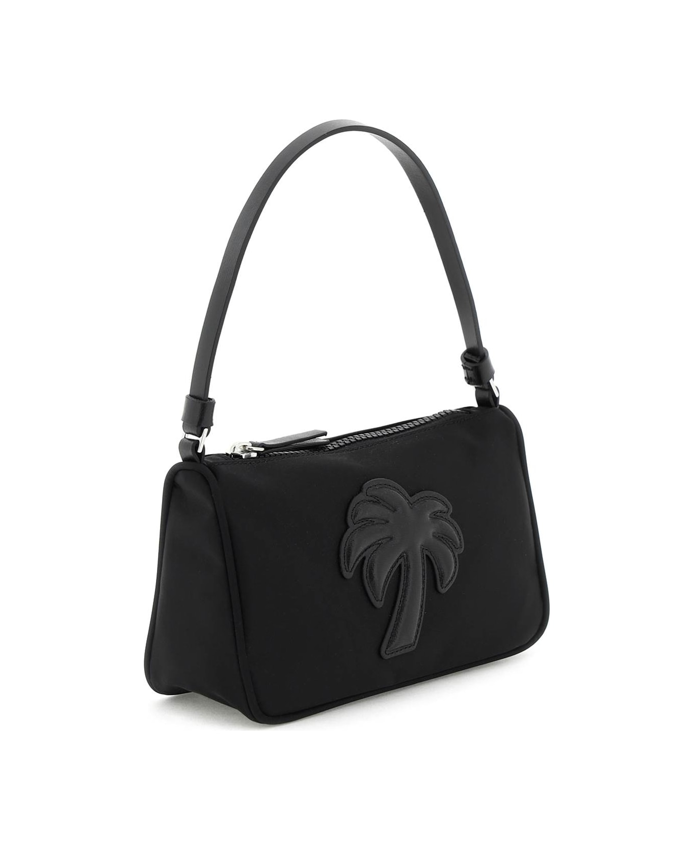 Palm Angels Black Pouch With Palm Tree Logo - Nero クラッチバッグ