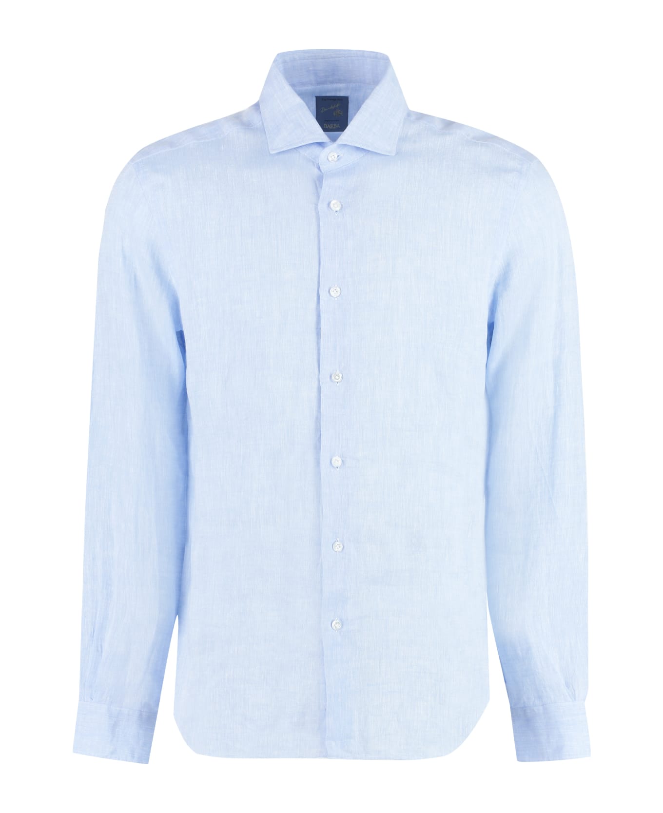 Barba Napoli Linen Shirt - Light Blue