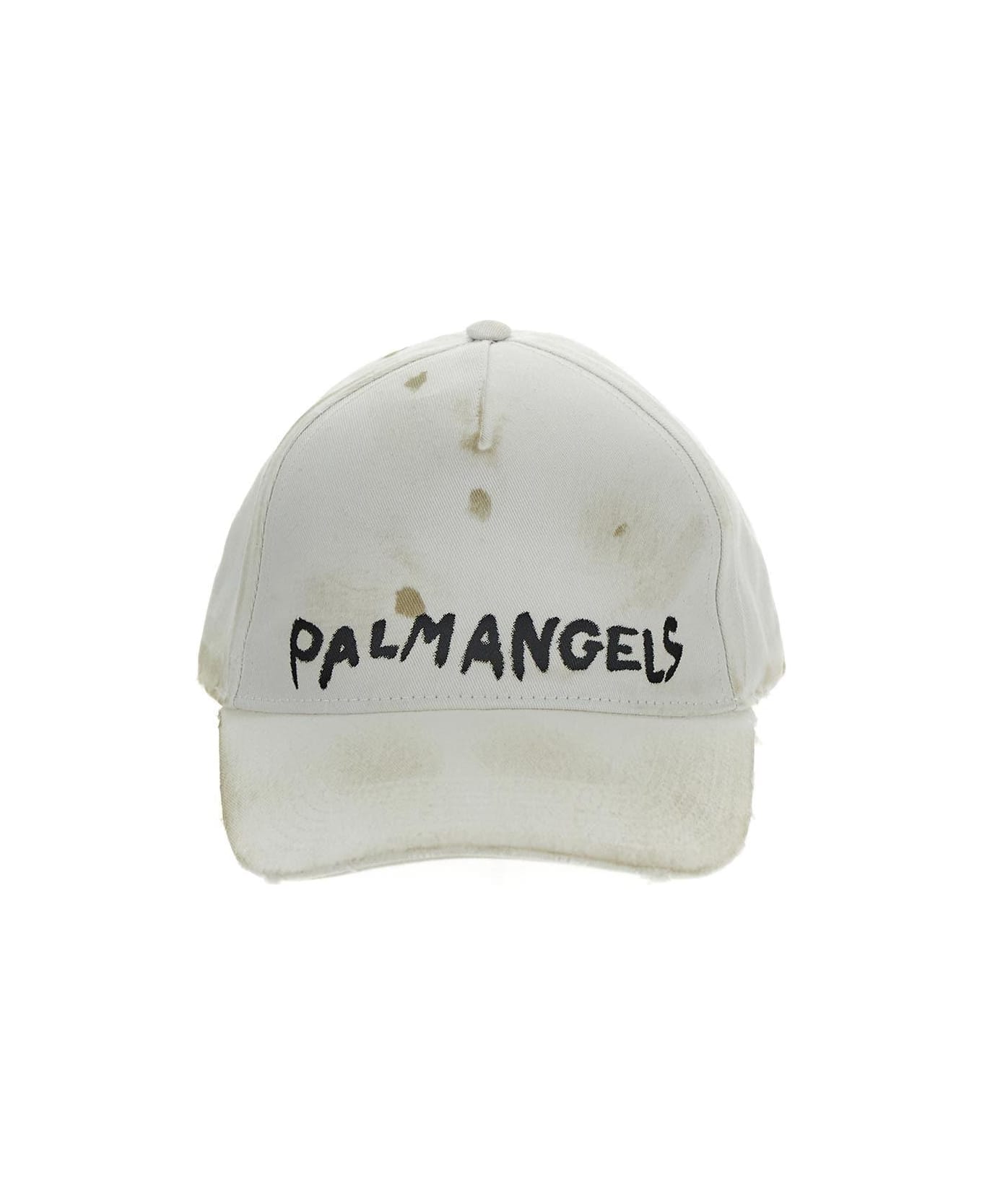Palm Angels Dirty Effect Baseball Hat - Beige