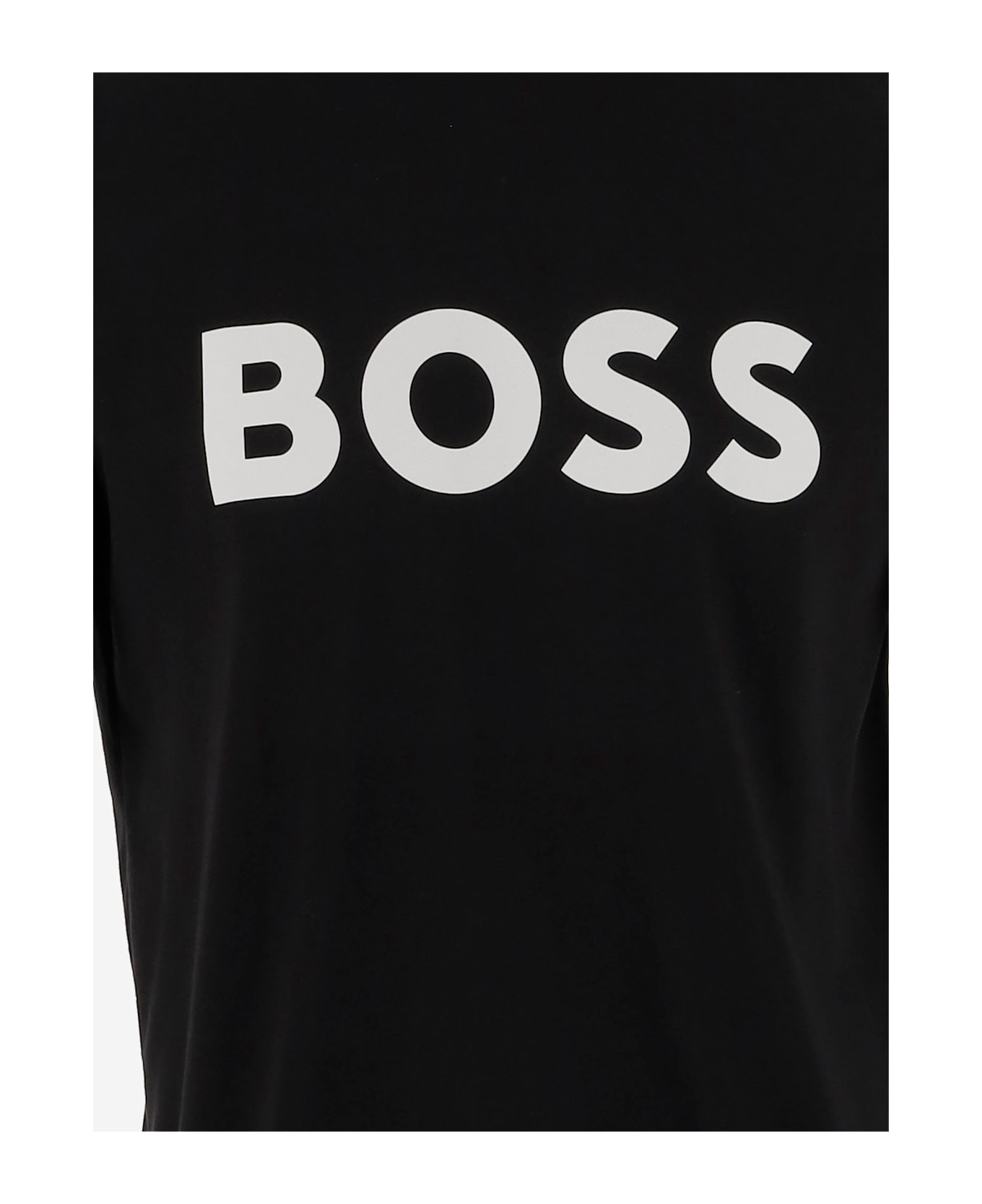 Hugo Boss Cotton T-shirt With Logo - Black