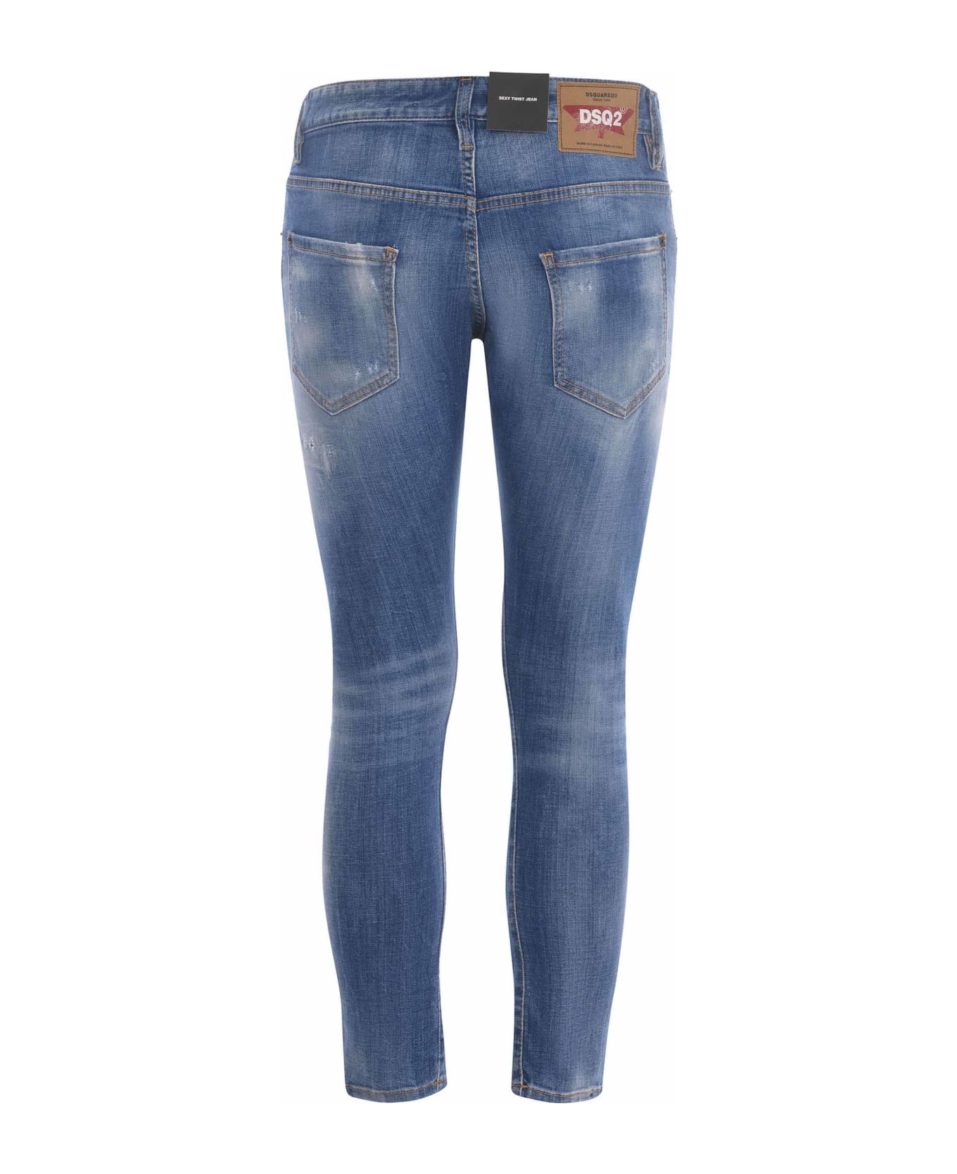 Dsquared2 "sexy Twist Jean" Jeans In Denim - Denim chiaro