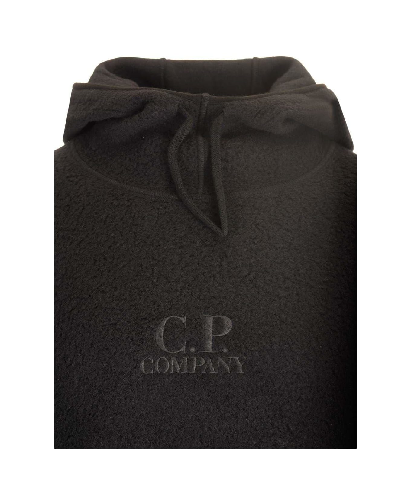 C.P. Company Polar Fleece Hooded Sweatshirt - Nero