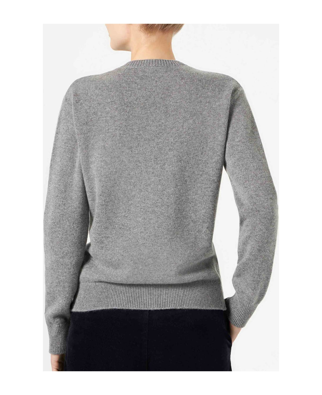 MC2 Saint Barth Woman Sweater With Limited Edition Lettering - GREY