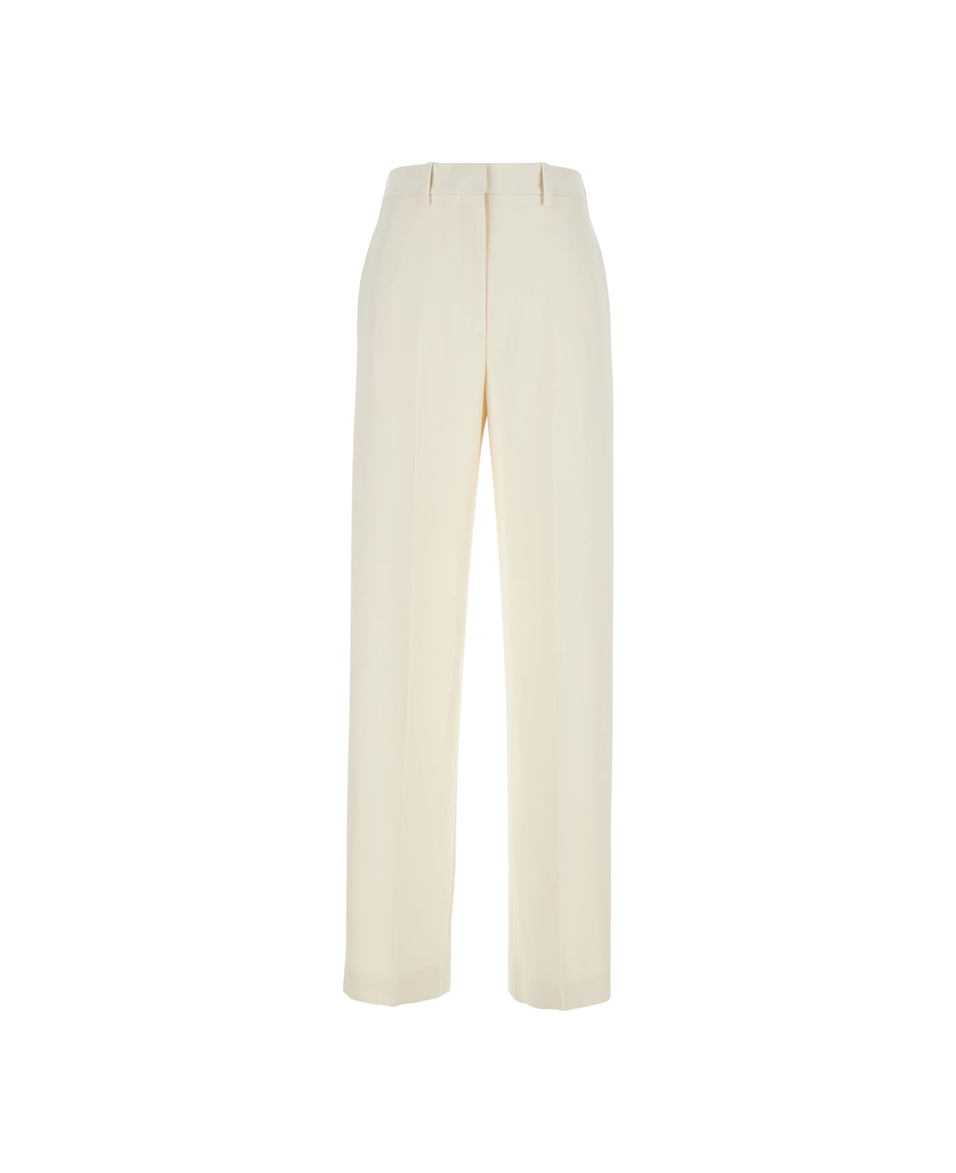 Theory 
admiral
 White Pants With Belt Loops In Tech Fabric Woman - White