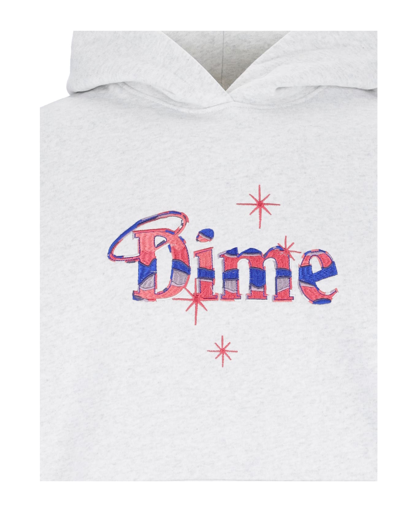 Dime Logo Embroidery Sweatshirt - Gray フリース