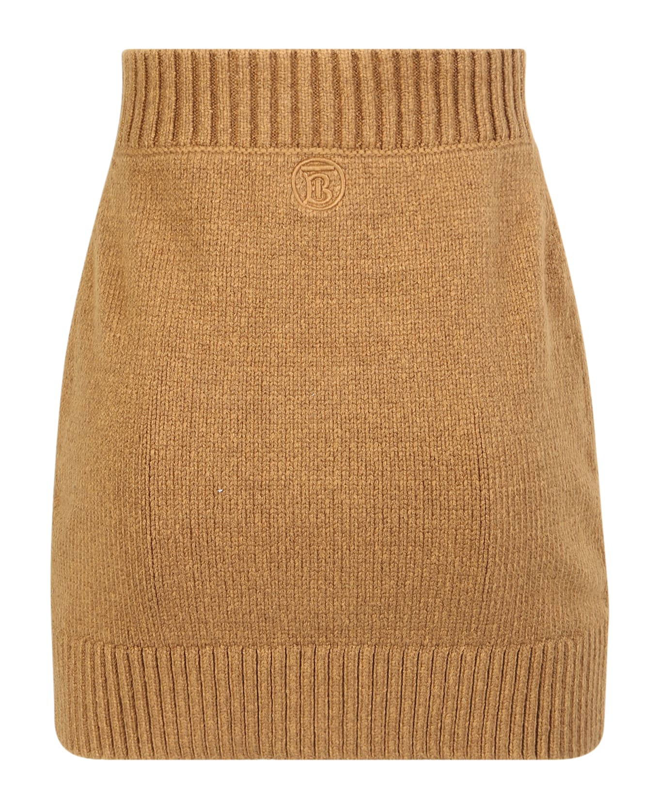 Burberry Knit Miniskirt - Beige