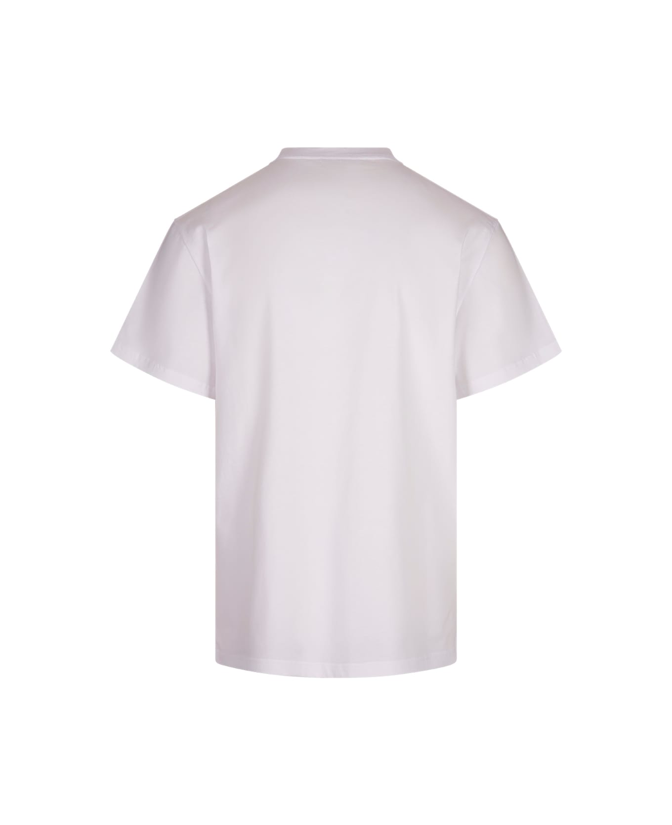 Alexander McQueen White T-skirt With Inverted Skull - WHITE / BLACK