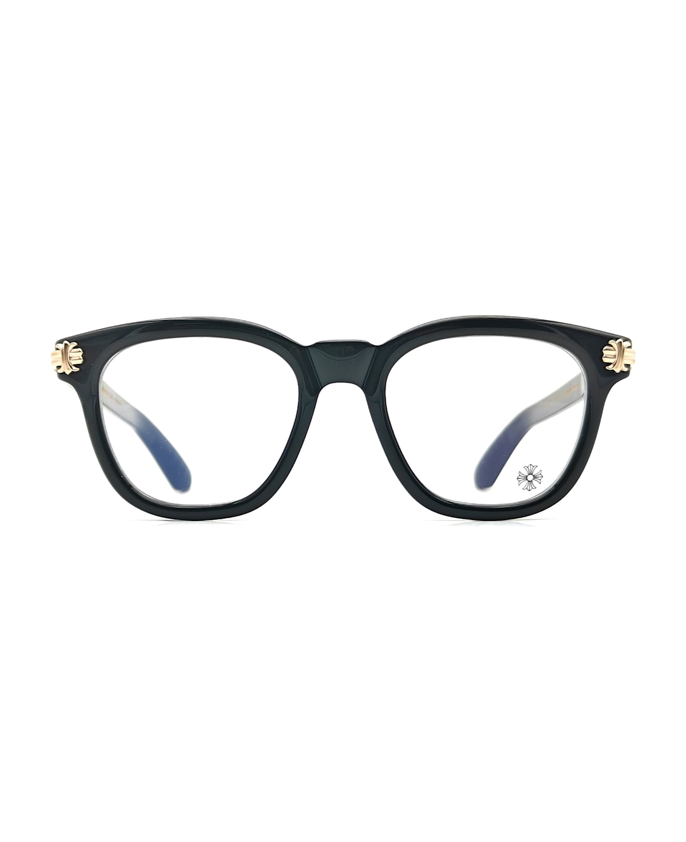 Chrome Hearts Smoke Show - Black / 18k Gold Rx Glasses - Black
