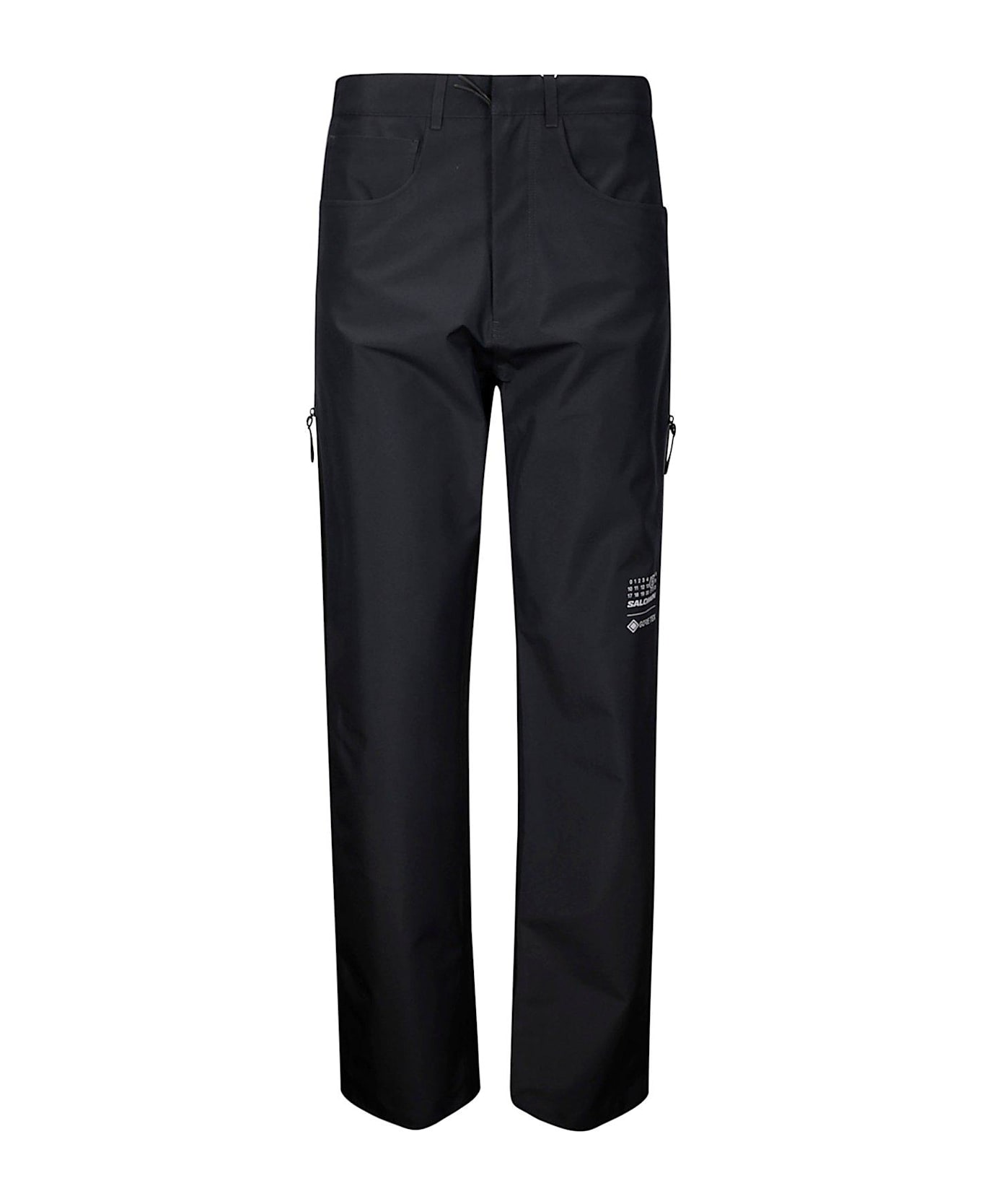 MM6 Maison Margiela X Salomon Gore-tex Logo-printed Trousers - Deep Black