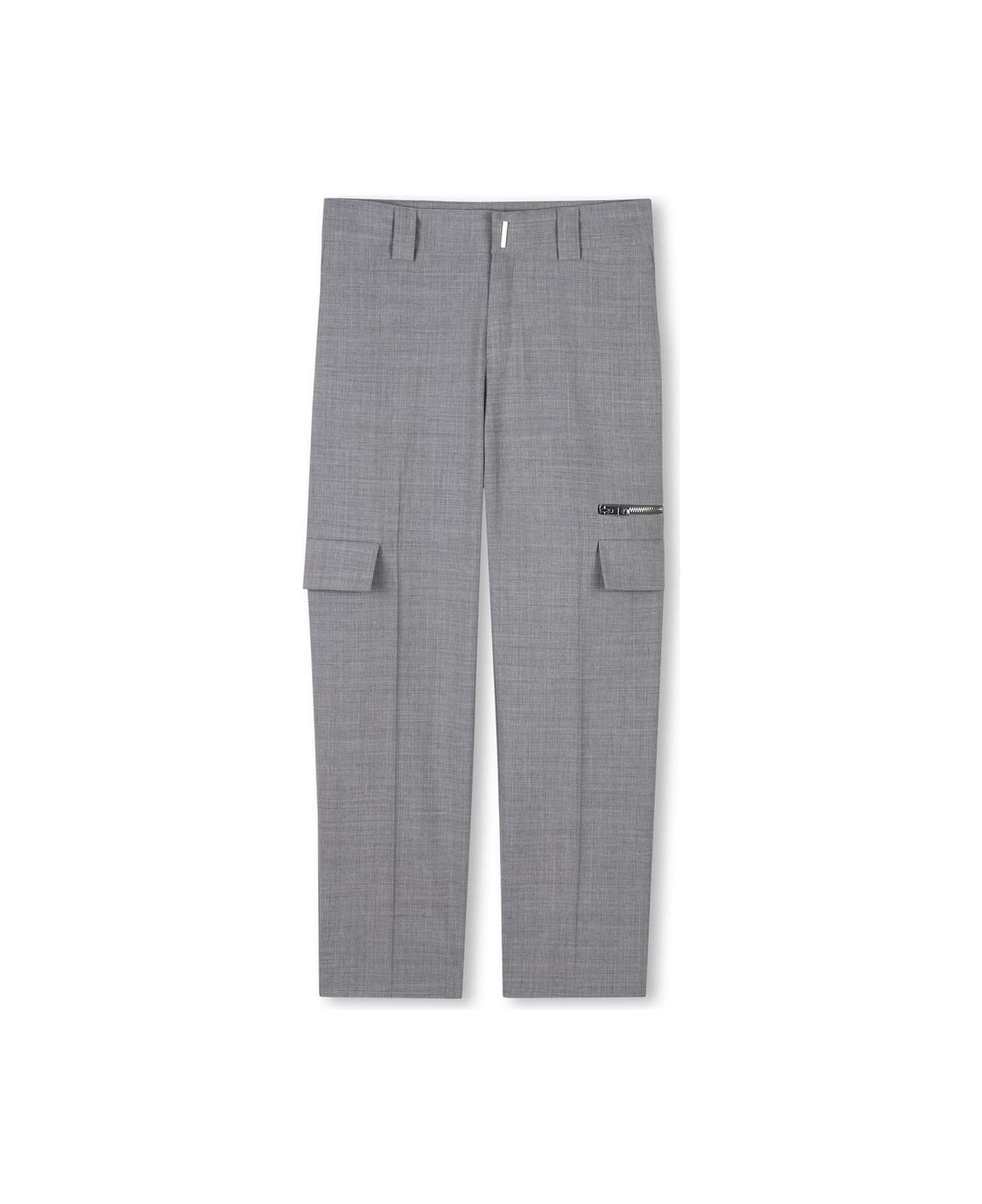 Givenchy Pantaloni Con Logo - Gray
