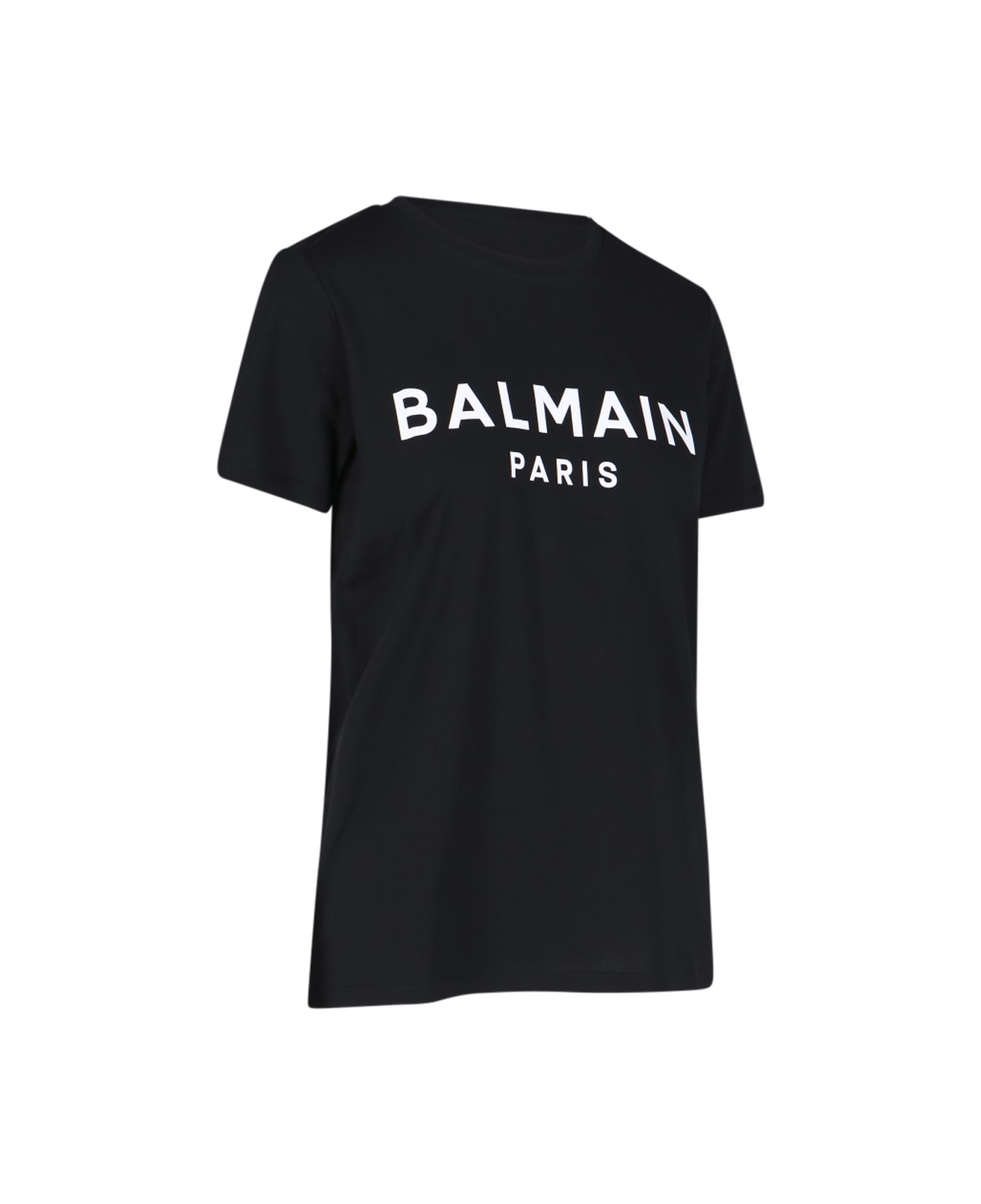 Balmain Logo Buttons T-shirt - Black  