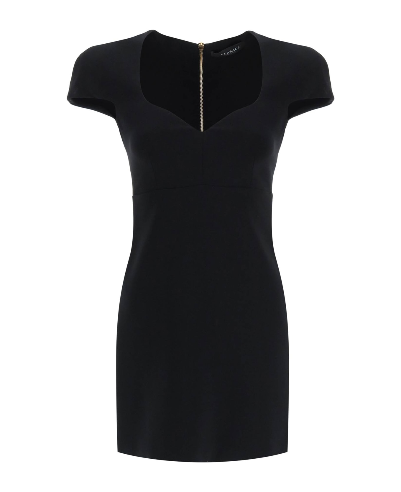 Versace Heart-shaped Neckline Dress - BLACK (Black)