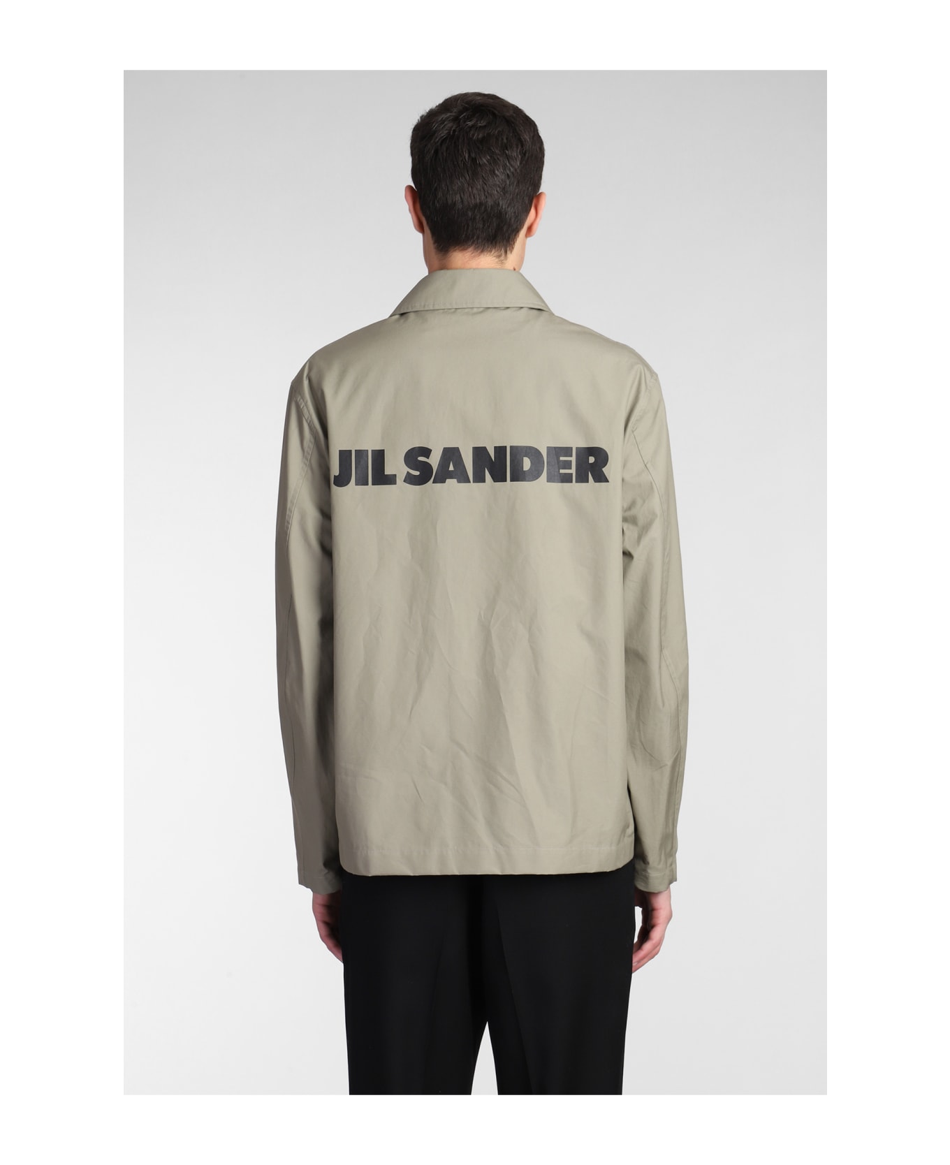Jil Sander Shirt Jacket With Logo - 317