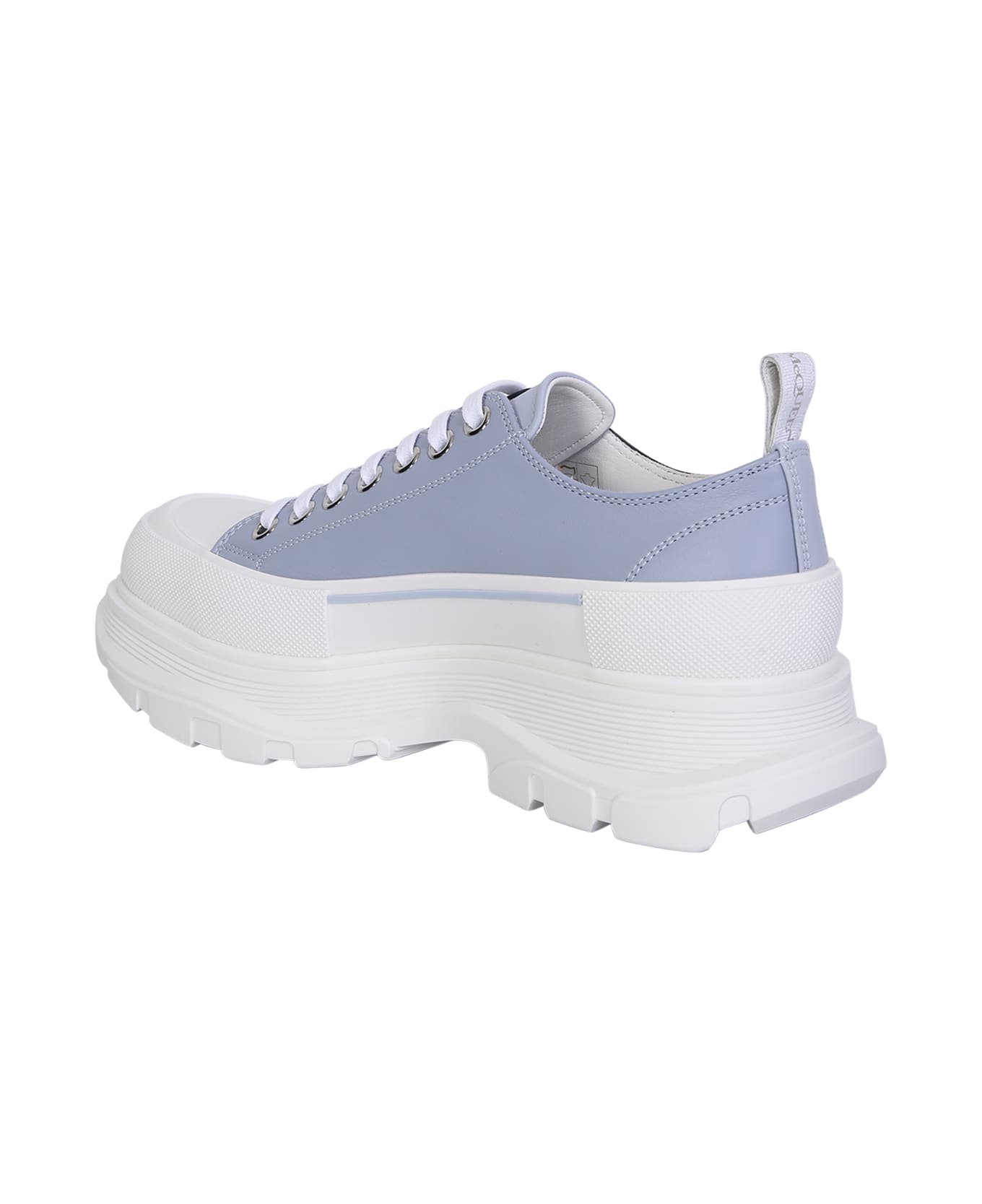 Alexander McQueen Tread Slick Round-toe Lace-up Sneakers - Blue