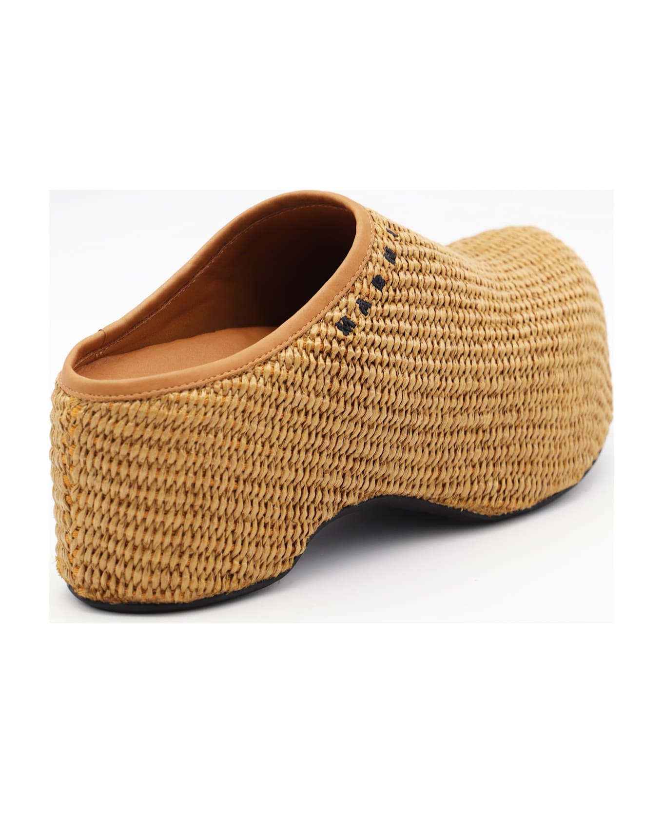 Marni Brown Leather Sandals - RAW SIENNA