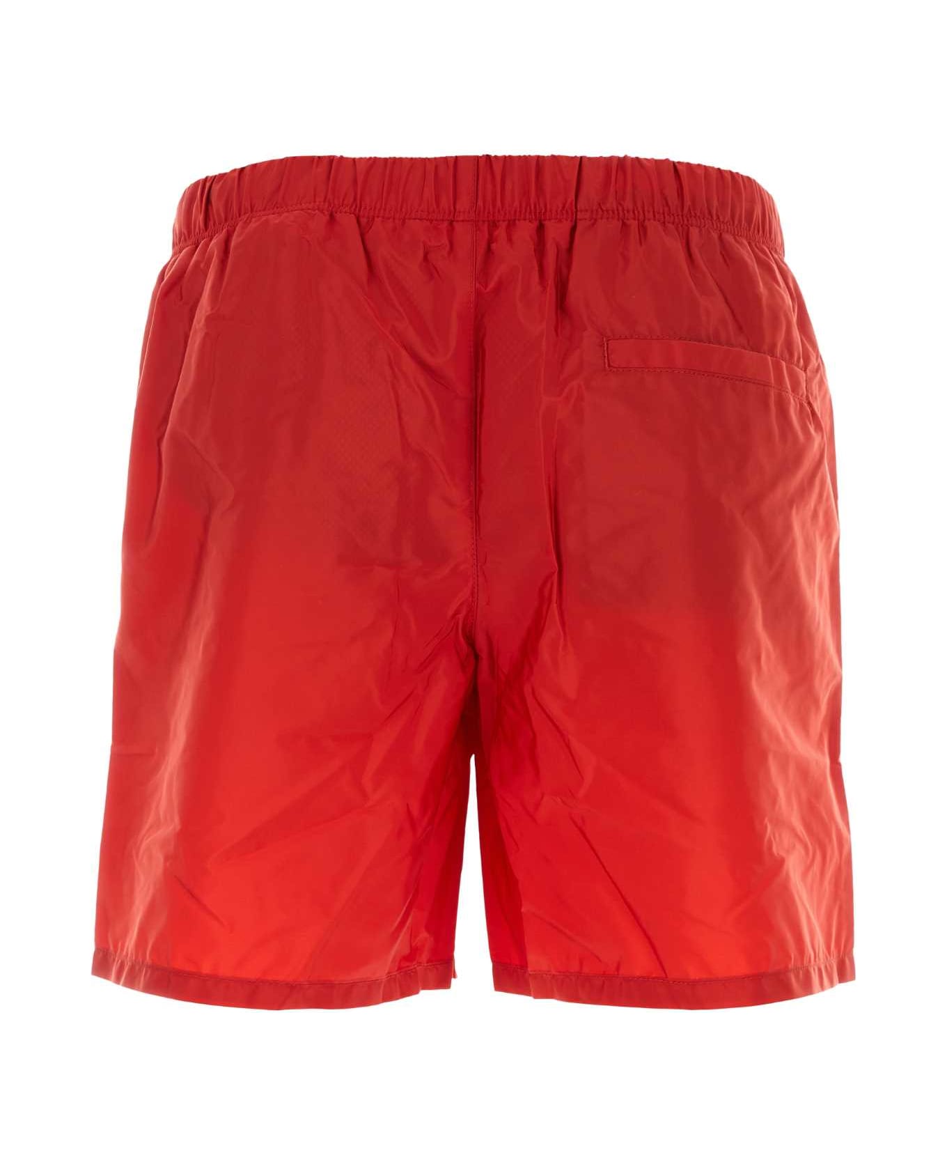 Prada Red Re-nylon Swimming Shorts - ROSSO
