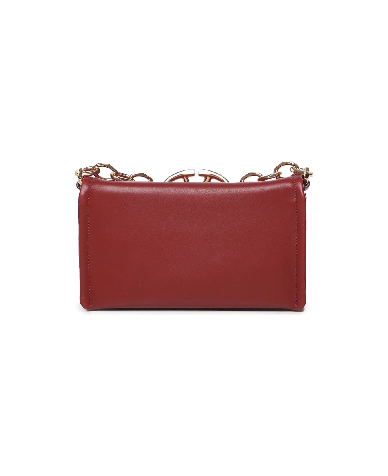 Valentino Garavani Vlogo Shoulder Bag - DEEP SCARLET