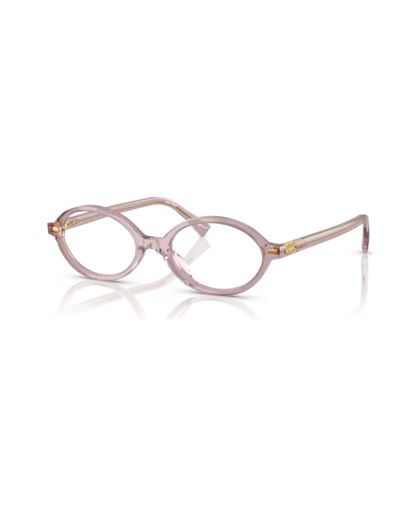 Miu Miu 0mu 01xv Miu Regard 12w1o1 Malva Trasparente Glasses - Trasparente