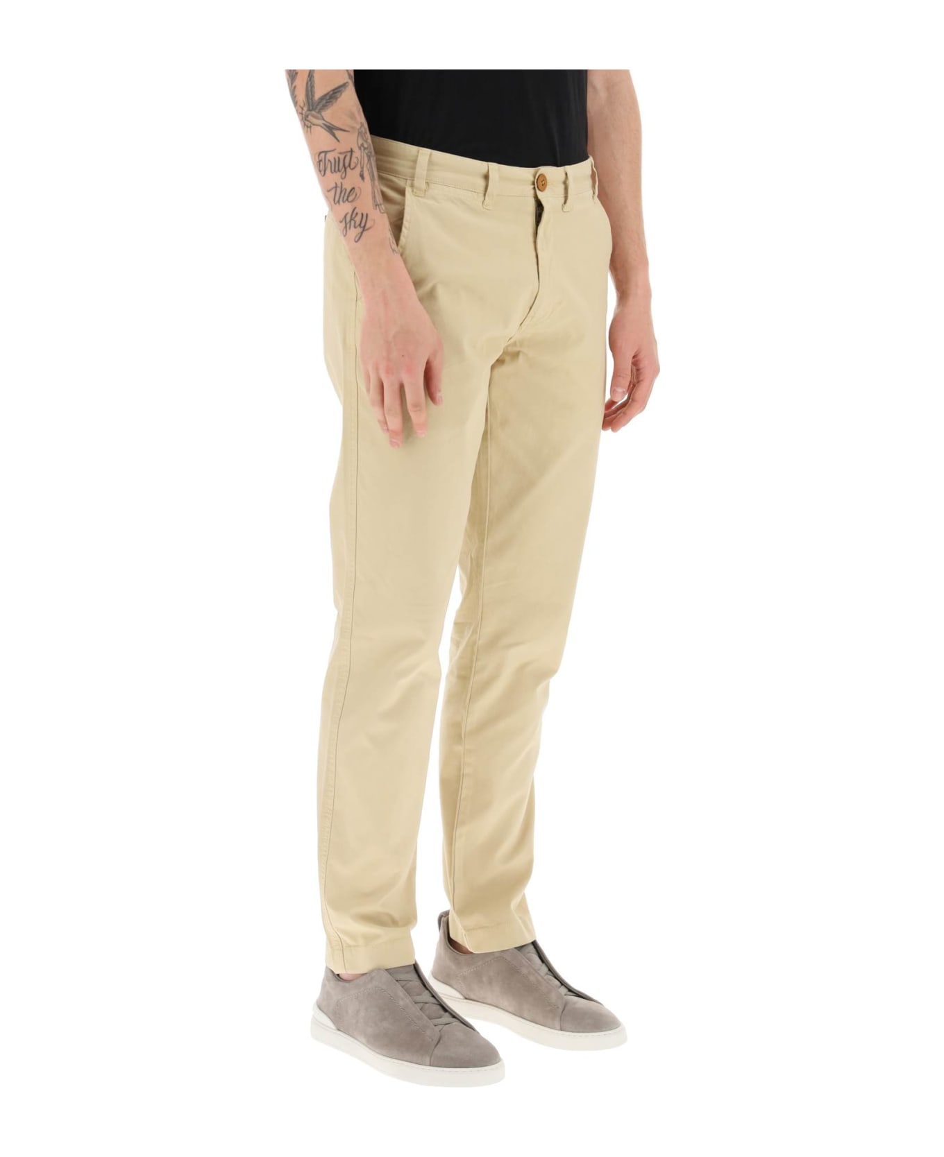 Barbour 'glendale' Chino Pants - STONE (Beige)