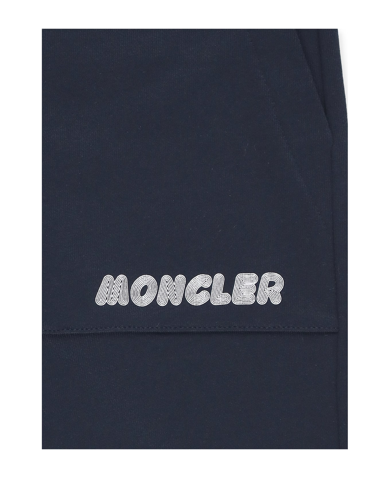 Moncler Logoed Bermuda Shorts - Blue