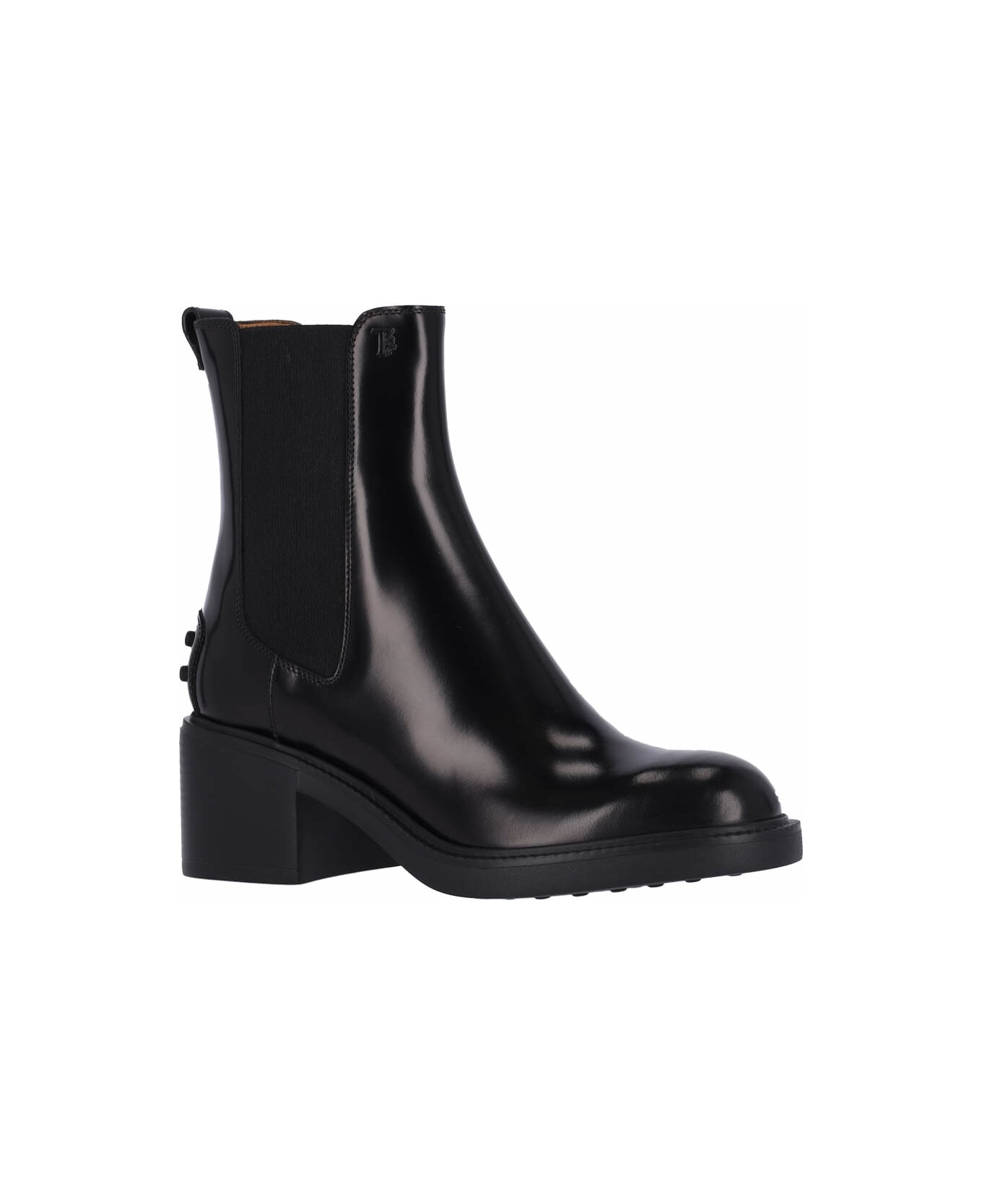 Tod
s 
block
 Chelsea Boots - BLACK