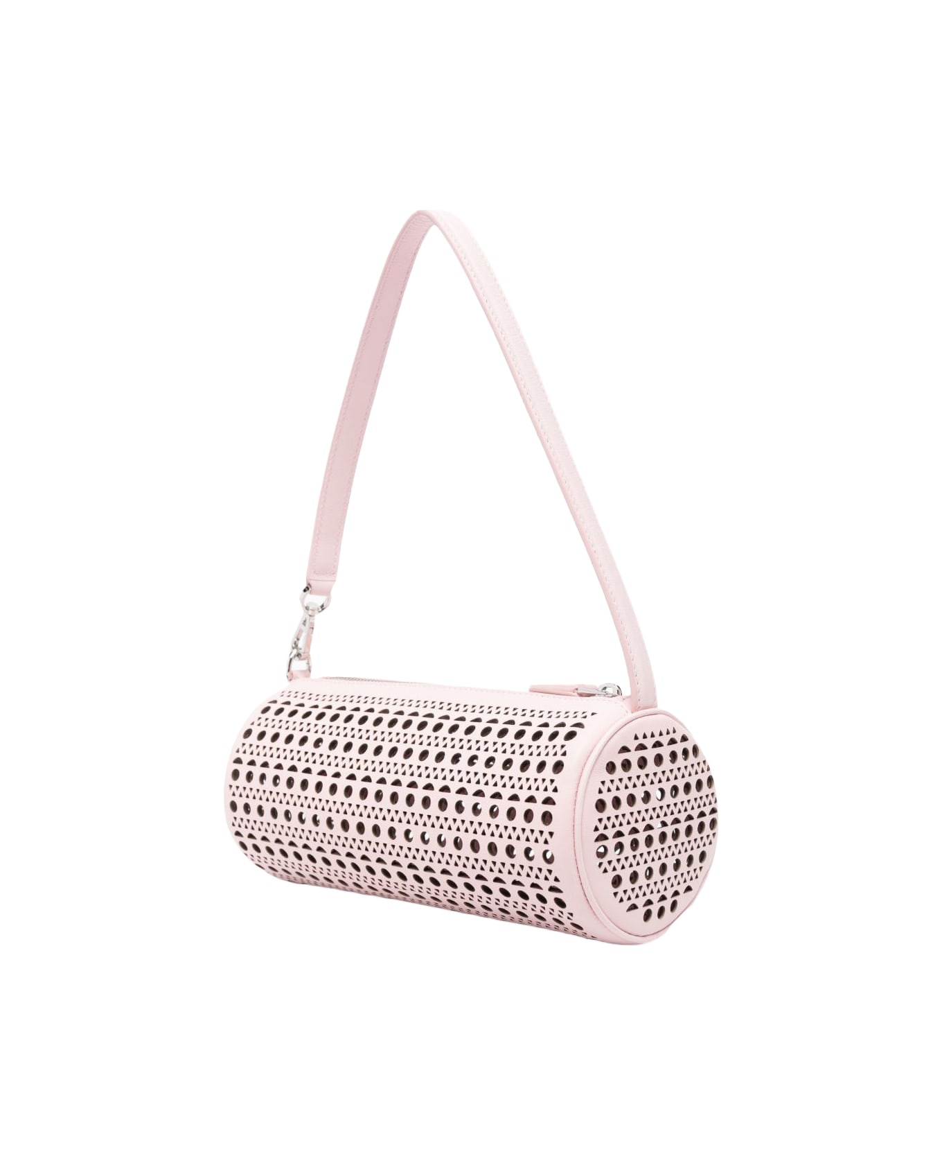 Alaia Pink Leather Tube Bag - Powder