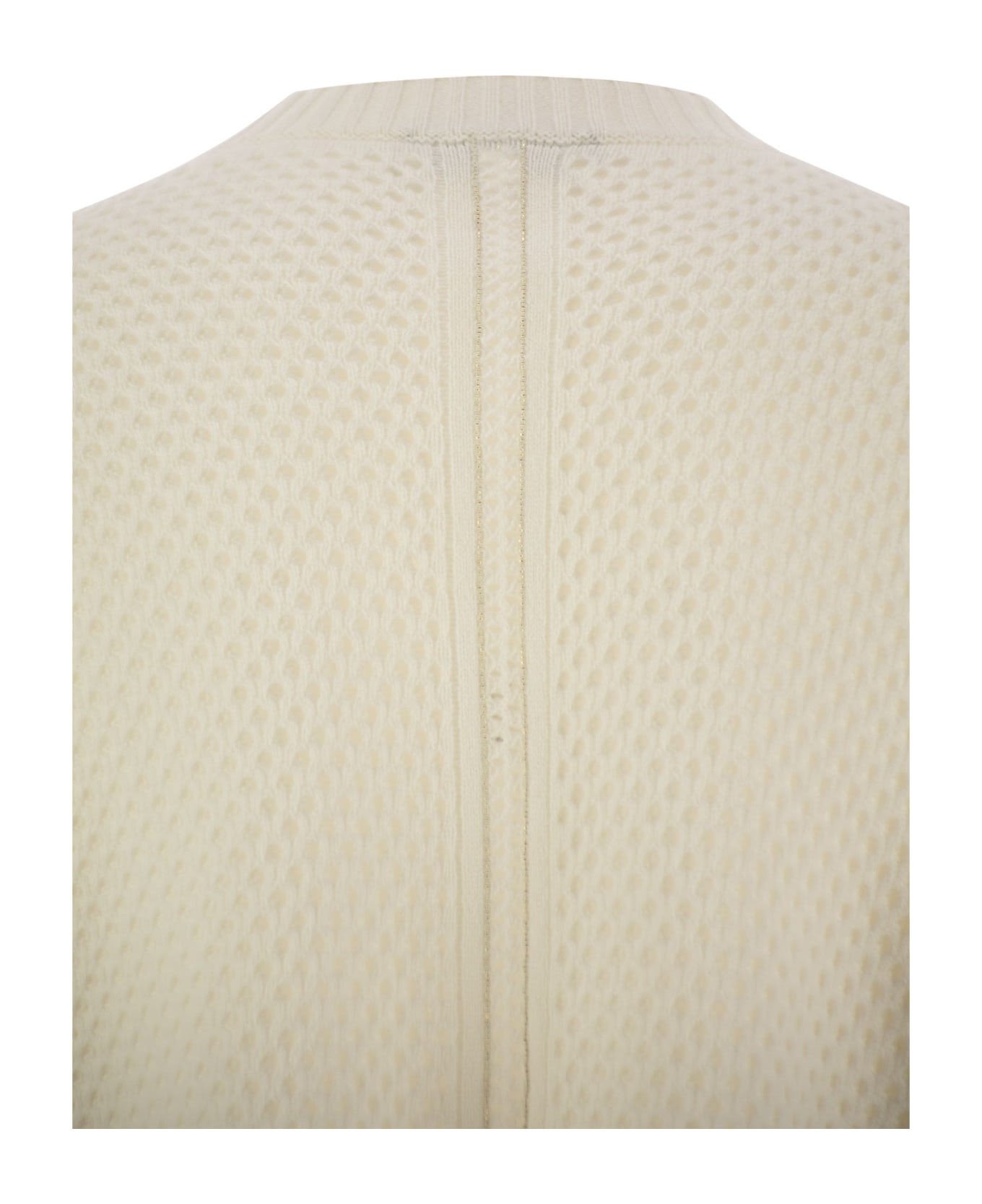 Fabiana Filippi Platinum Crew-neck Jersey - Cream