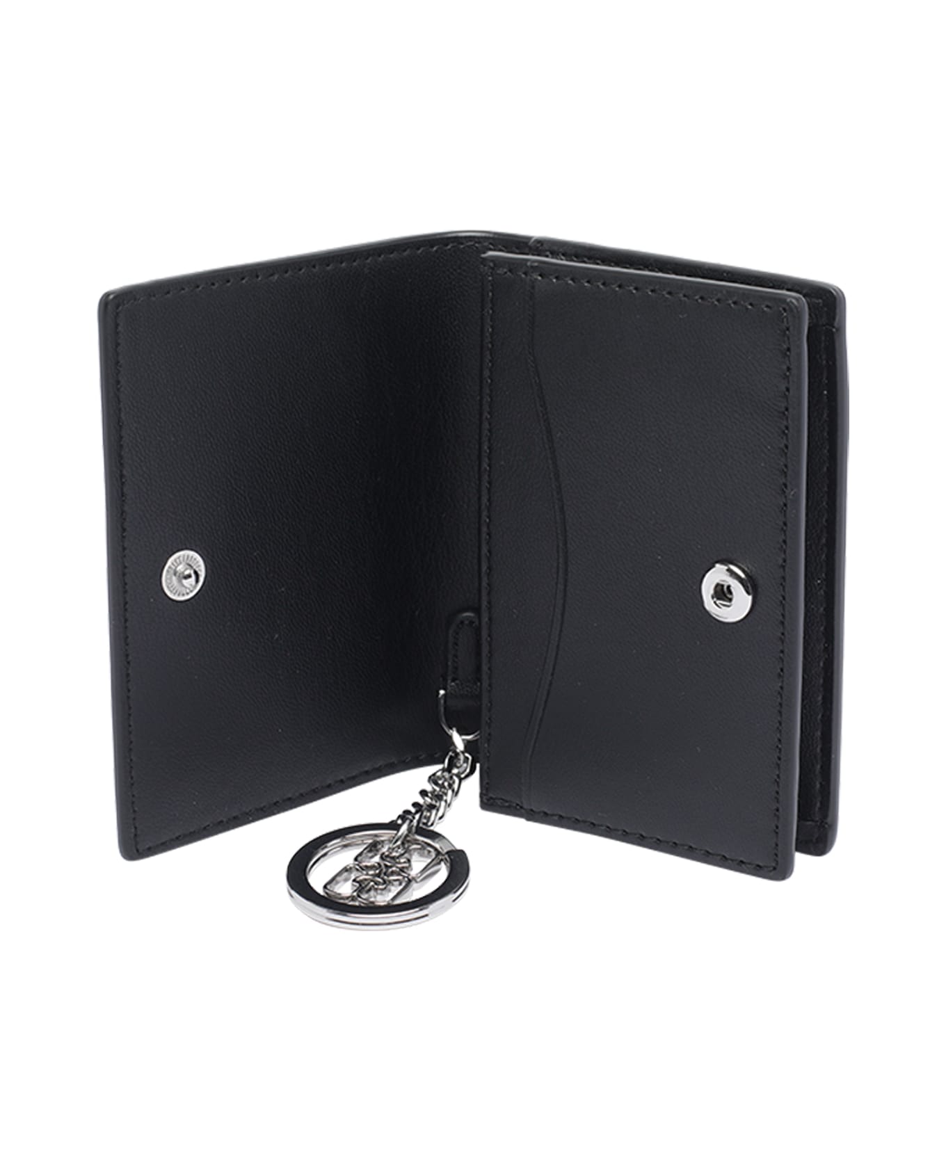 Ganni Strass Logo Cards Holder - Black