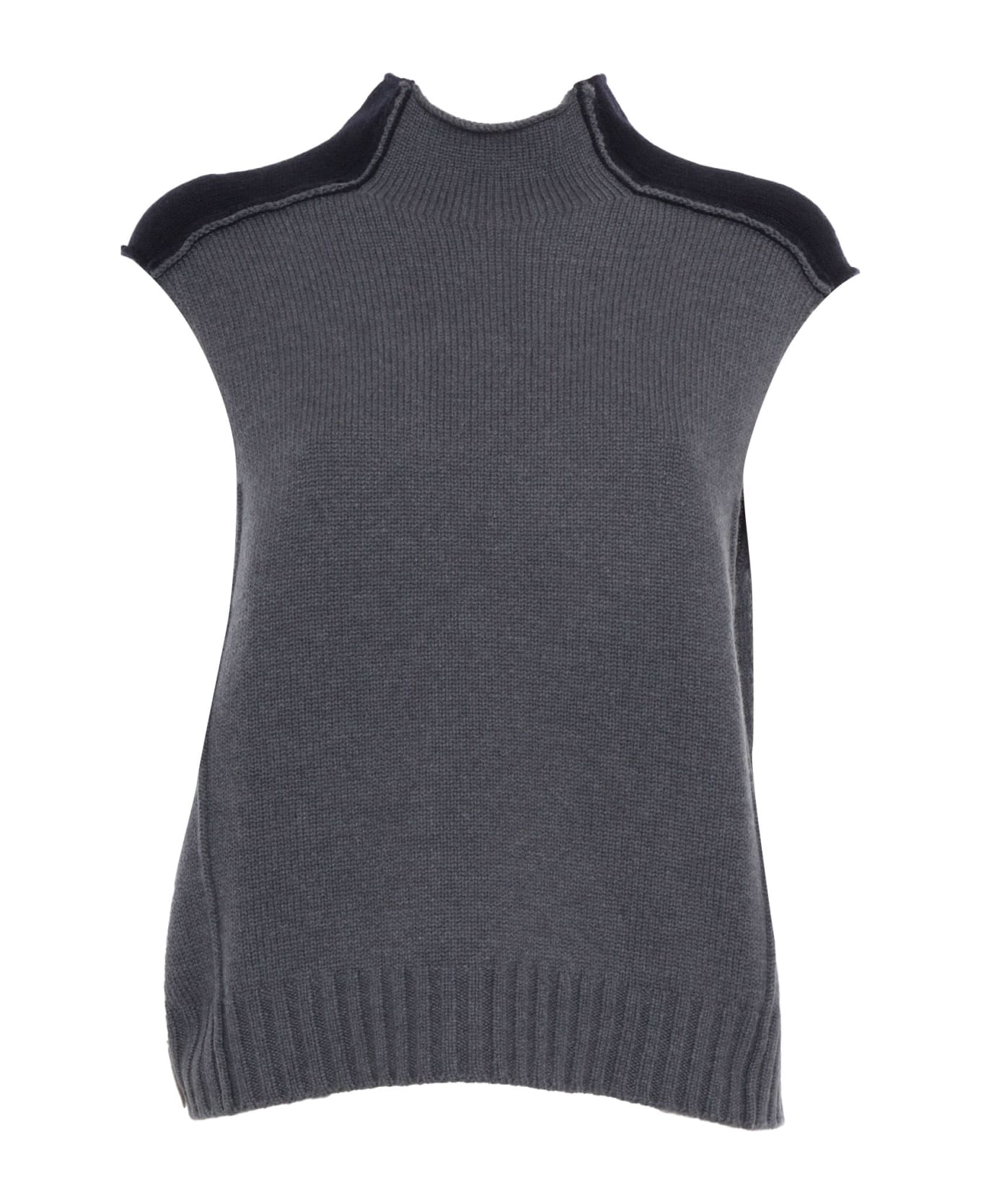 Lorena Antoniazzi Knit Vest - BLUE