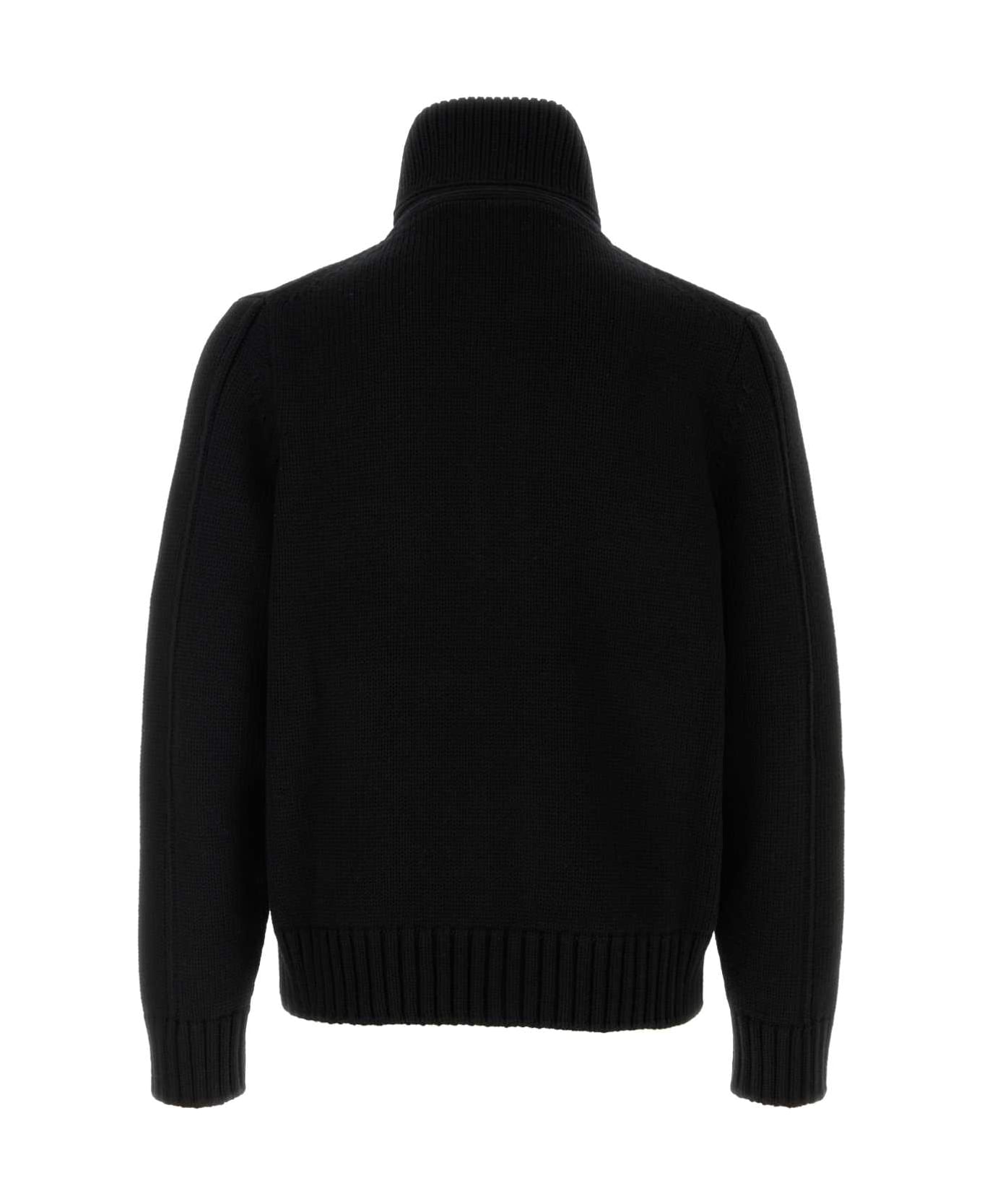 Tom Ford Black Wool Cardigan - BLACK