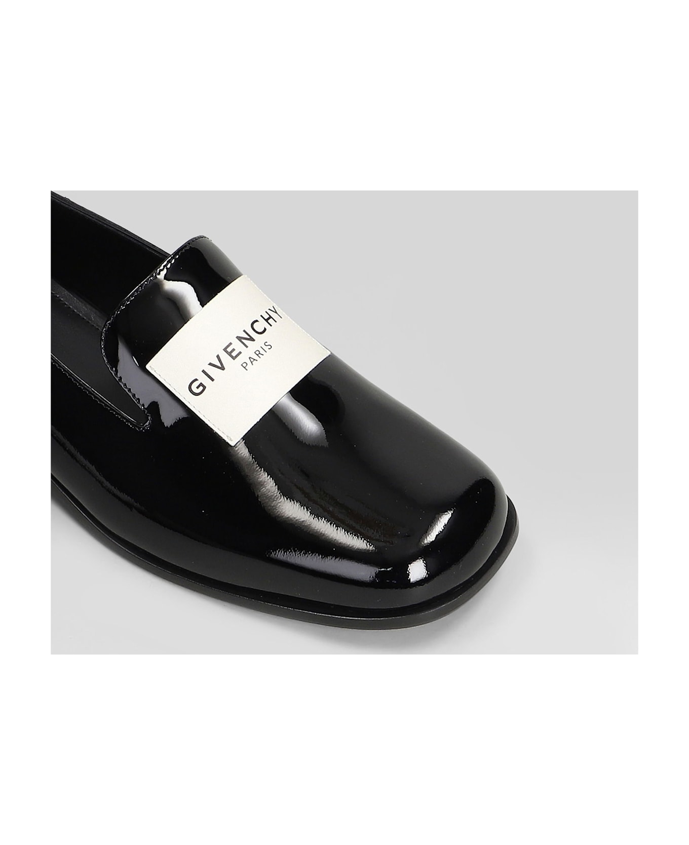 Givenchy Elegant Loafer Loafers In Black Patent Leather - black