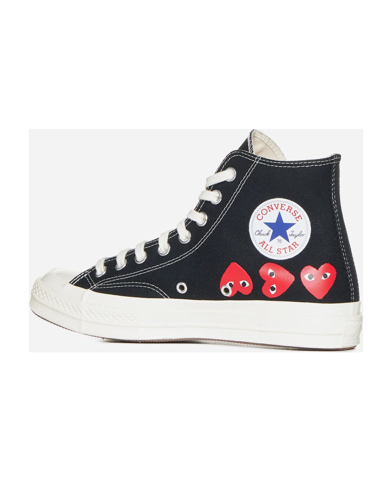 Comme des Garçons X Converse Canvas High-top Sneakers - Black