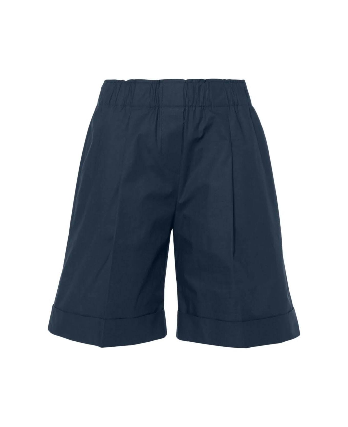 Antonelli Perilla Elastic Waist Shorts - Blue