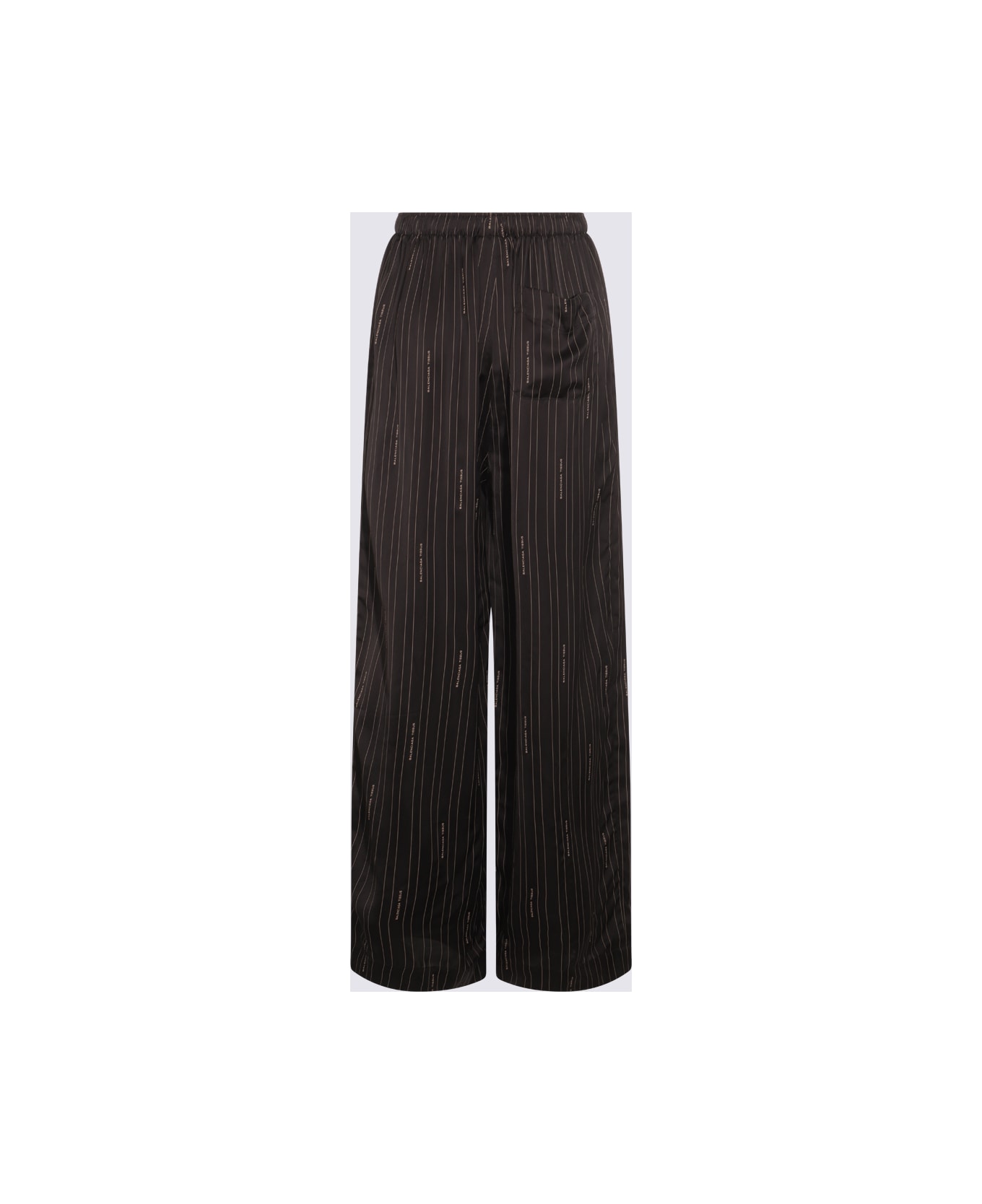 Balenciaga Black And Brown Pants - Black