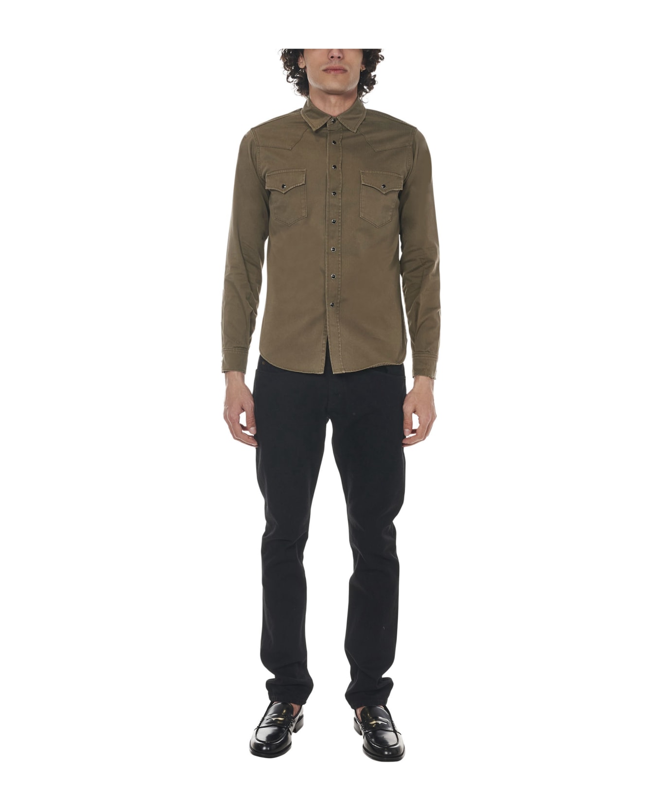 Saint Laurent Cotton Shirt - Green