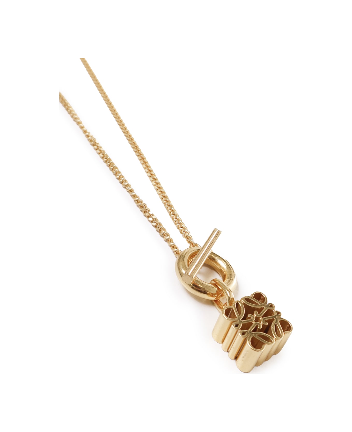 Loewe Anagram Pendant Necklace - Gold