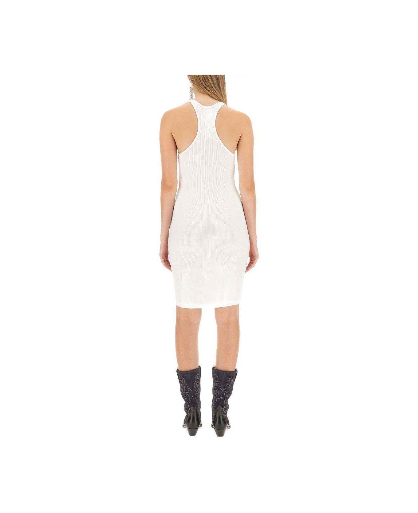 Isabel Marant Crewneck Sleeveless Dress - WHITE