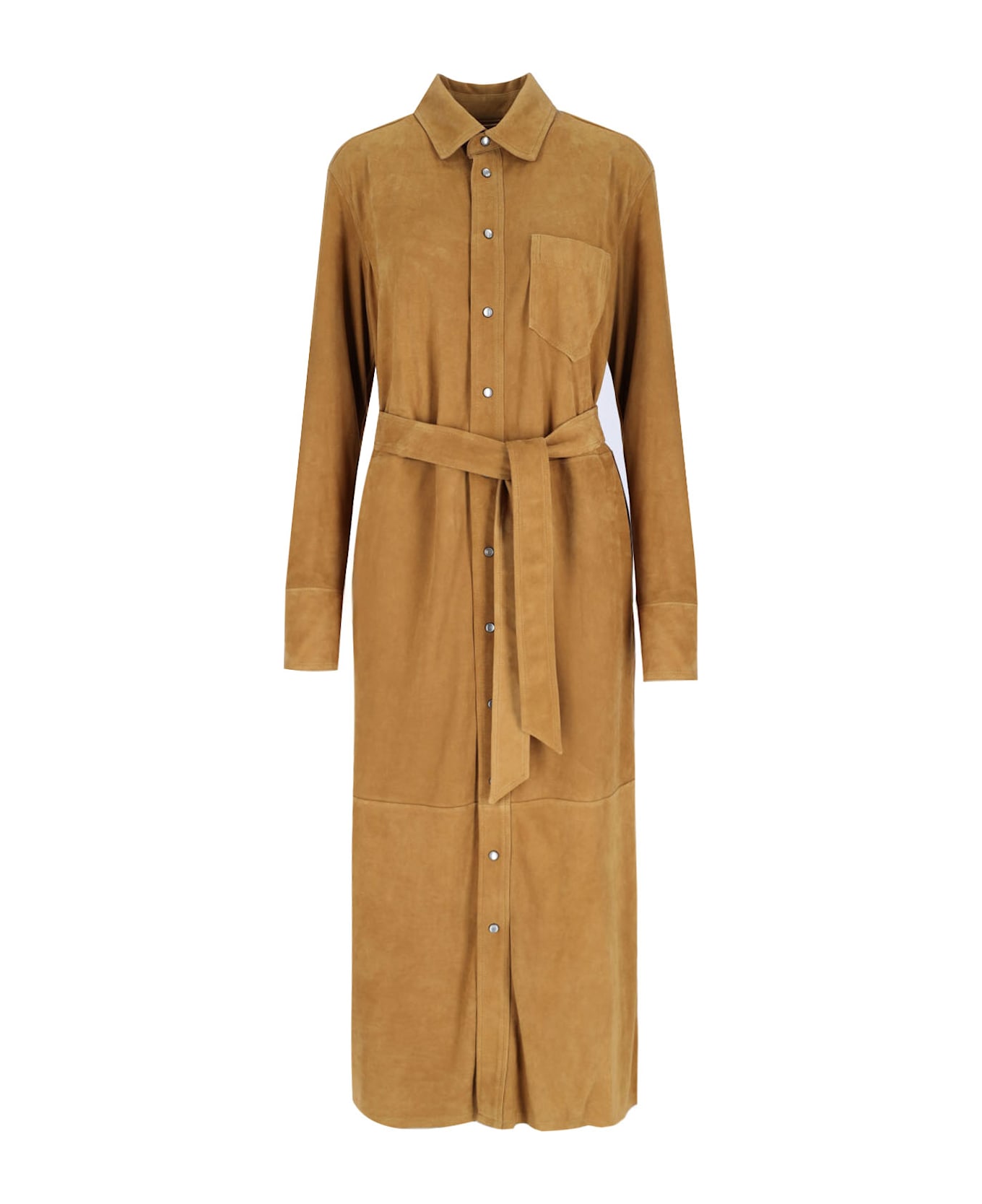 Polo Ralph Lauren Maxi Chemisier Dress - Brown