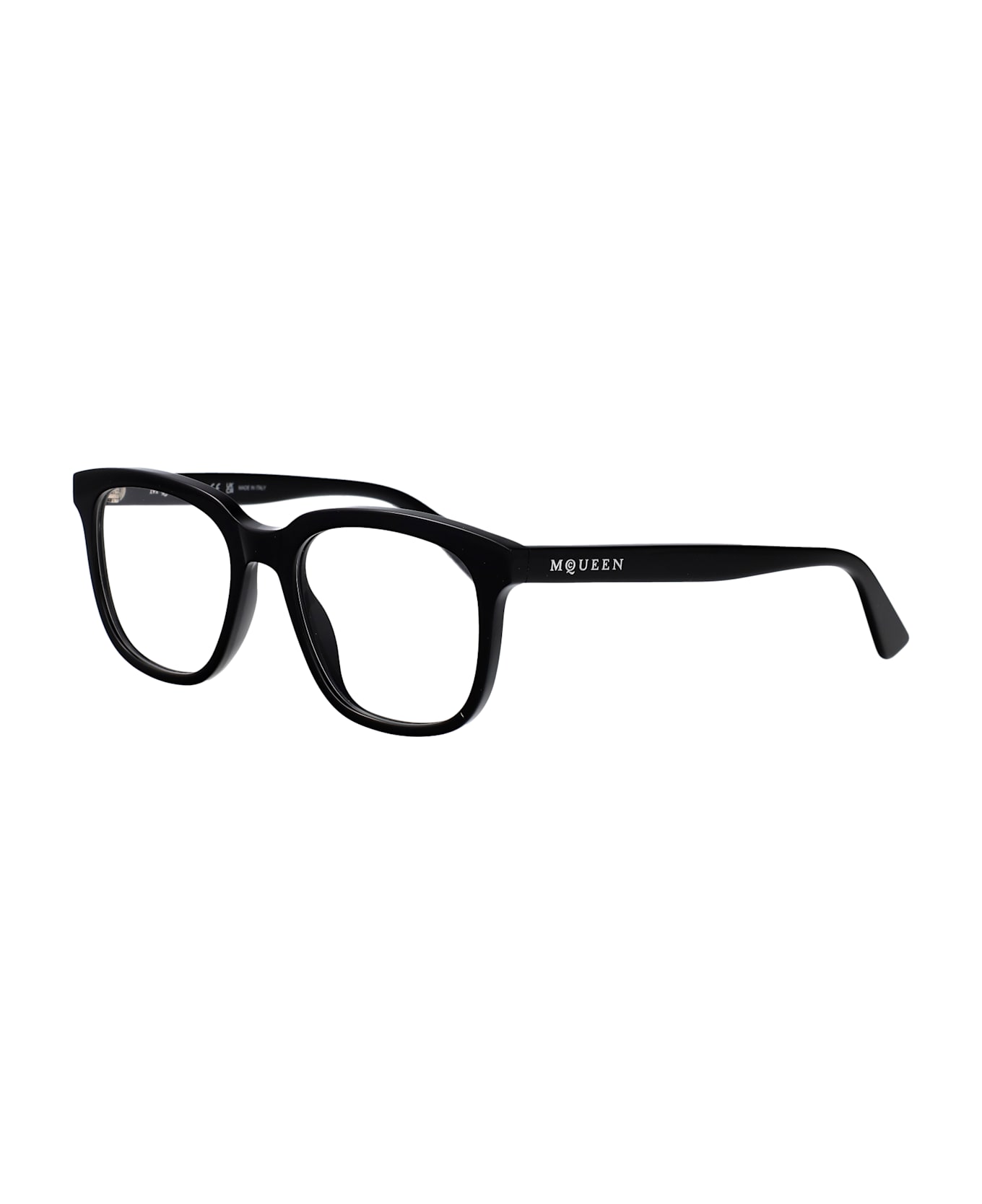 Alexander McQueen Eyewear Am0539o Glasses - BLACK-BLACK-TRANSPARENT