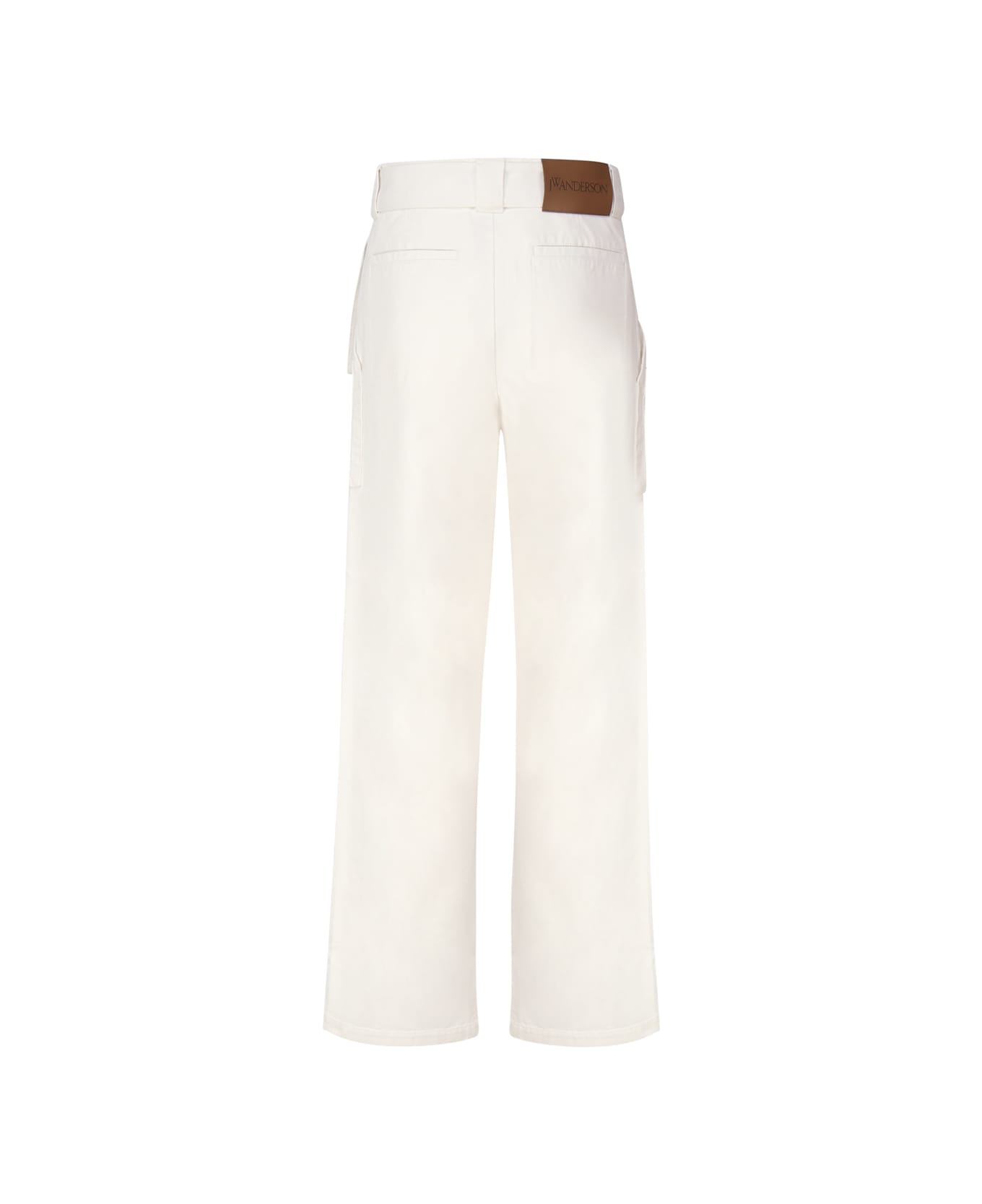 J.W. Anderson Cotton Pants With Belt - Beige ボトムス
