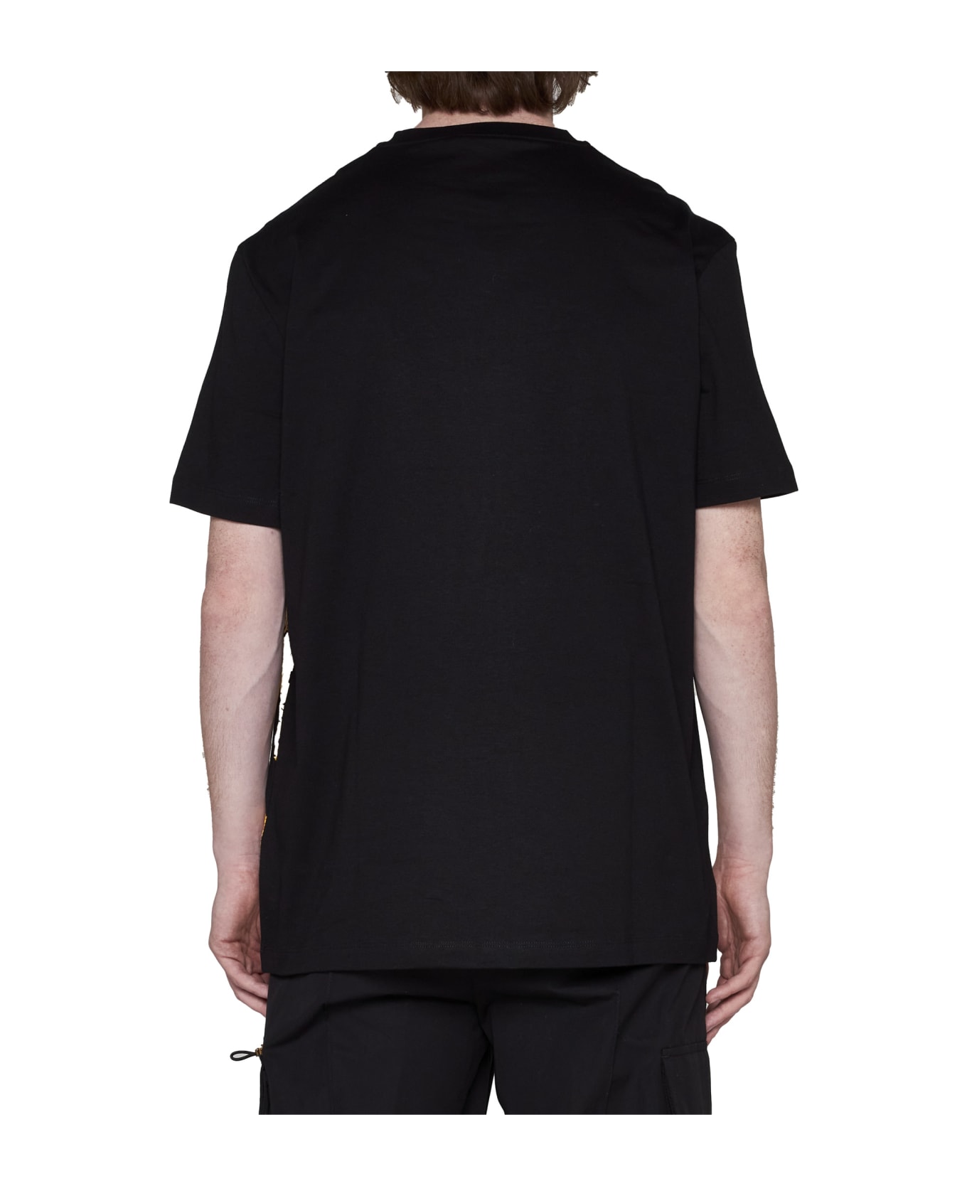 Versace Printed Cotton T-shirt - Nero/oro