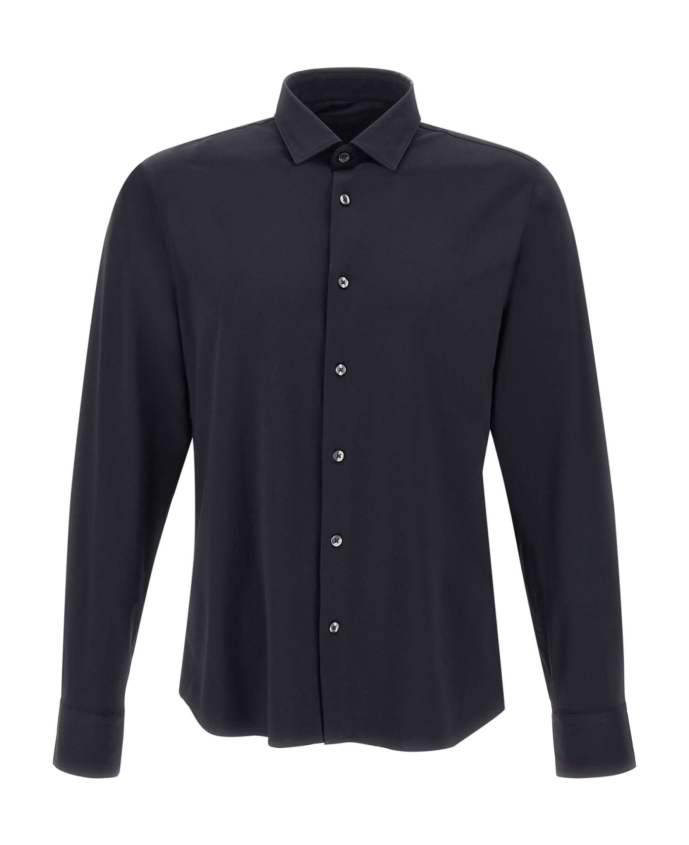 RRD - Roberto Ricci Design 'oxford Open' Shirt Shirt - BLUE BLACK シャツ