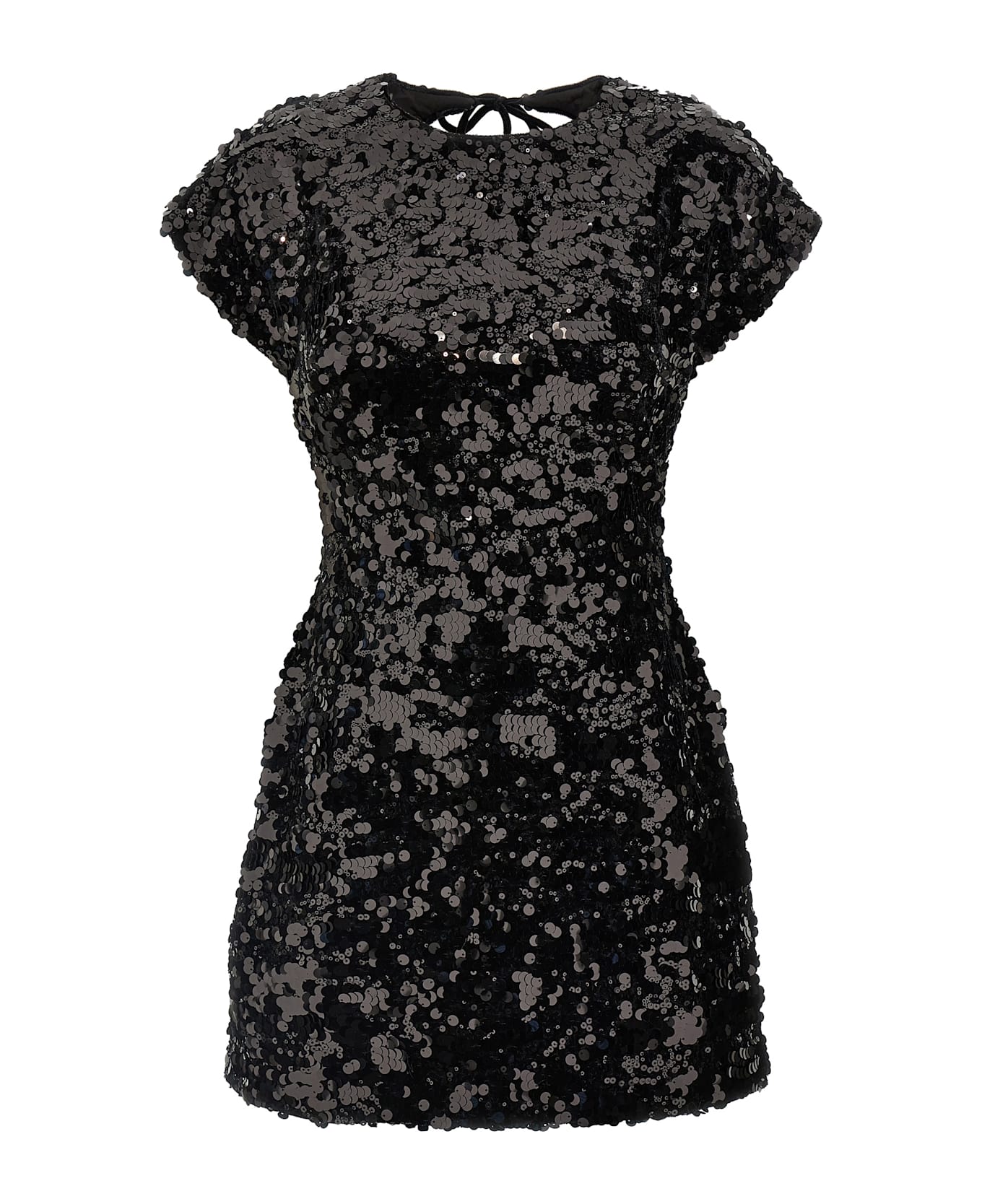 Ganni Velvet Sequins Mini - Nero