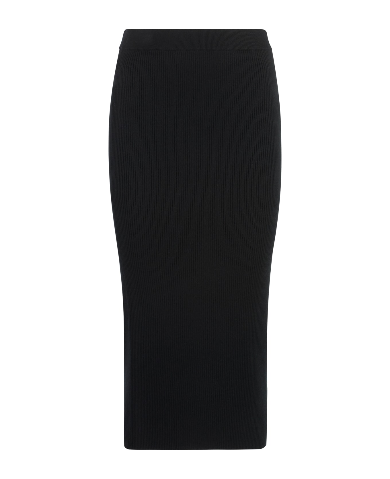 Michael Kors Ribbed Knit Skirt - black